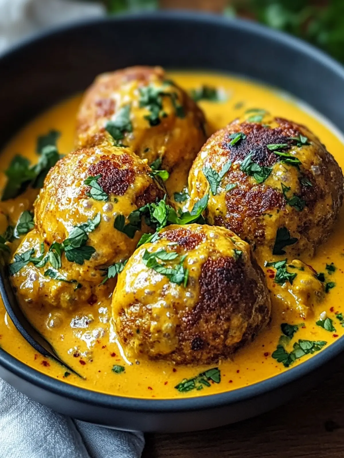 Vegane Linsenknödel in Curry-Sauce: Einfach, schnell und köstlich