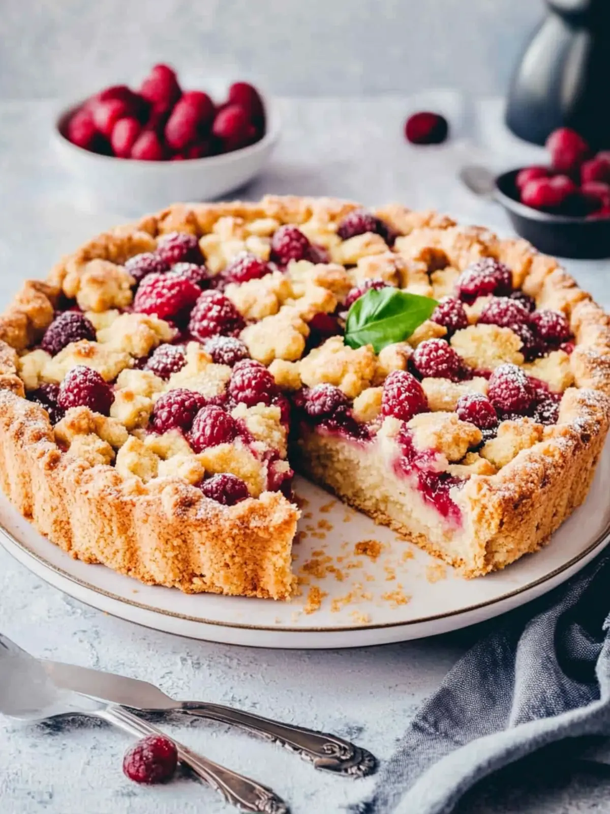 Omas Zwetschgenkuchen mit Streusel