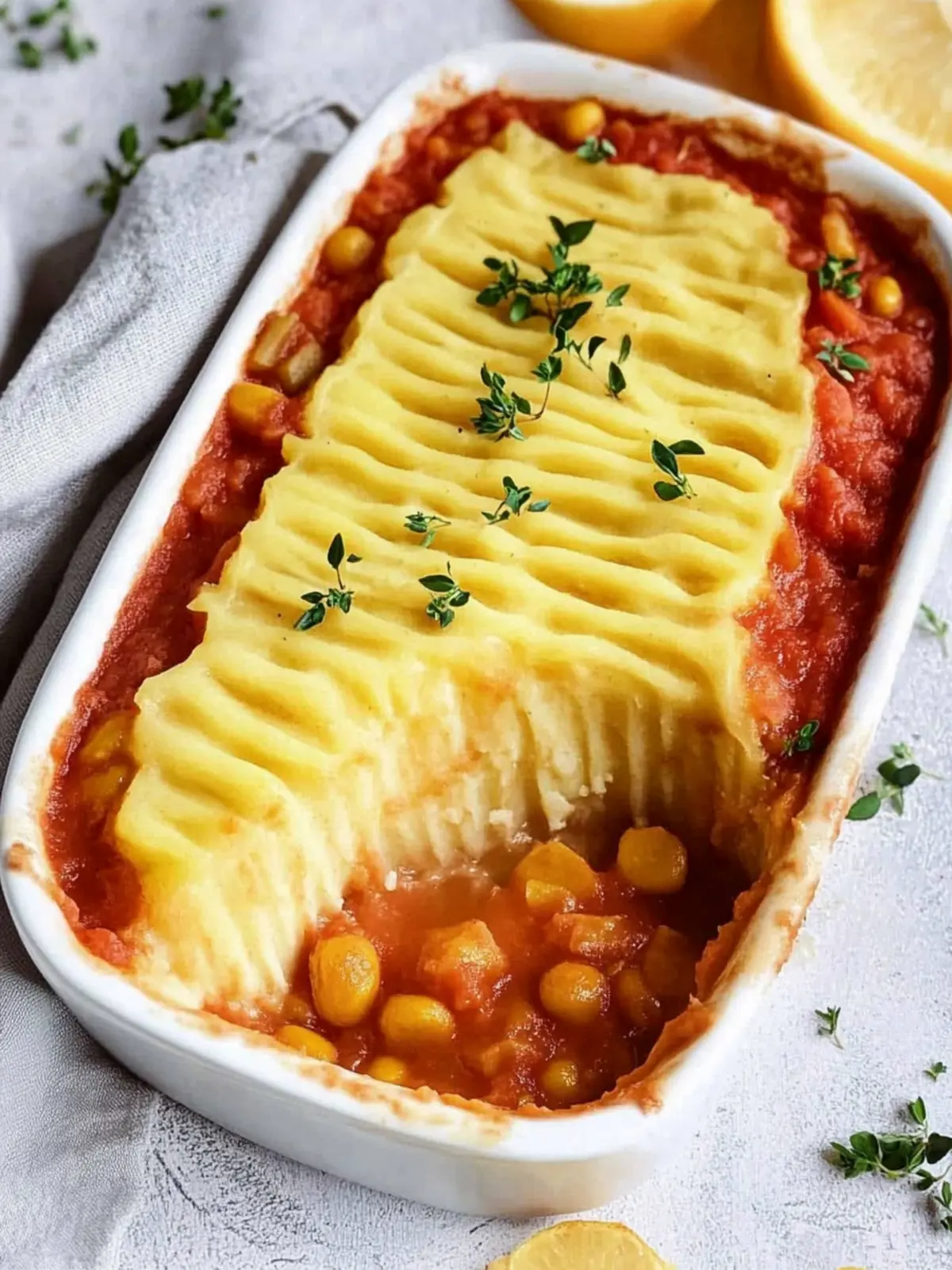 Veganer Shepherd's Pie mit Linsen