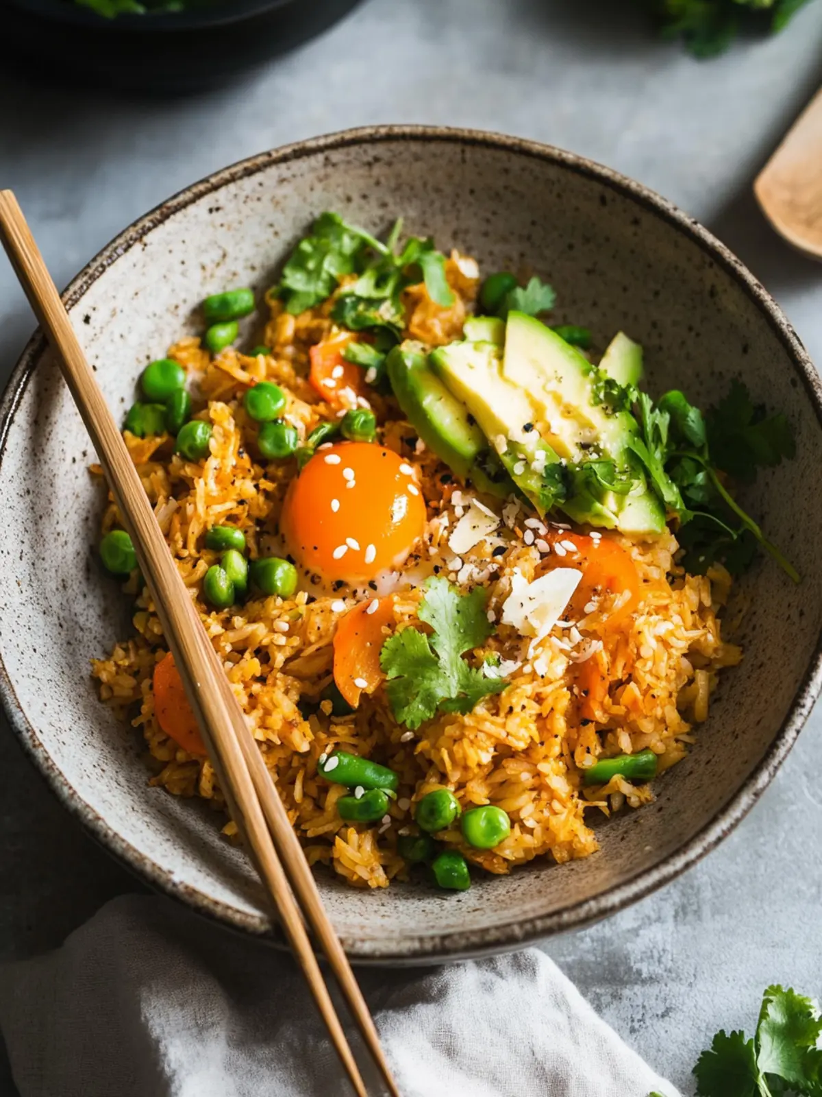 Fried Rice with Vegetables & Egg like at the Chinese