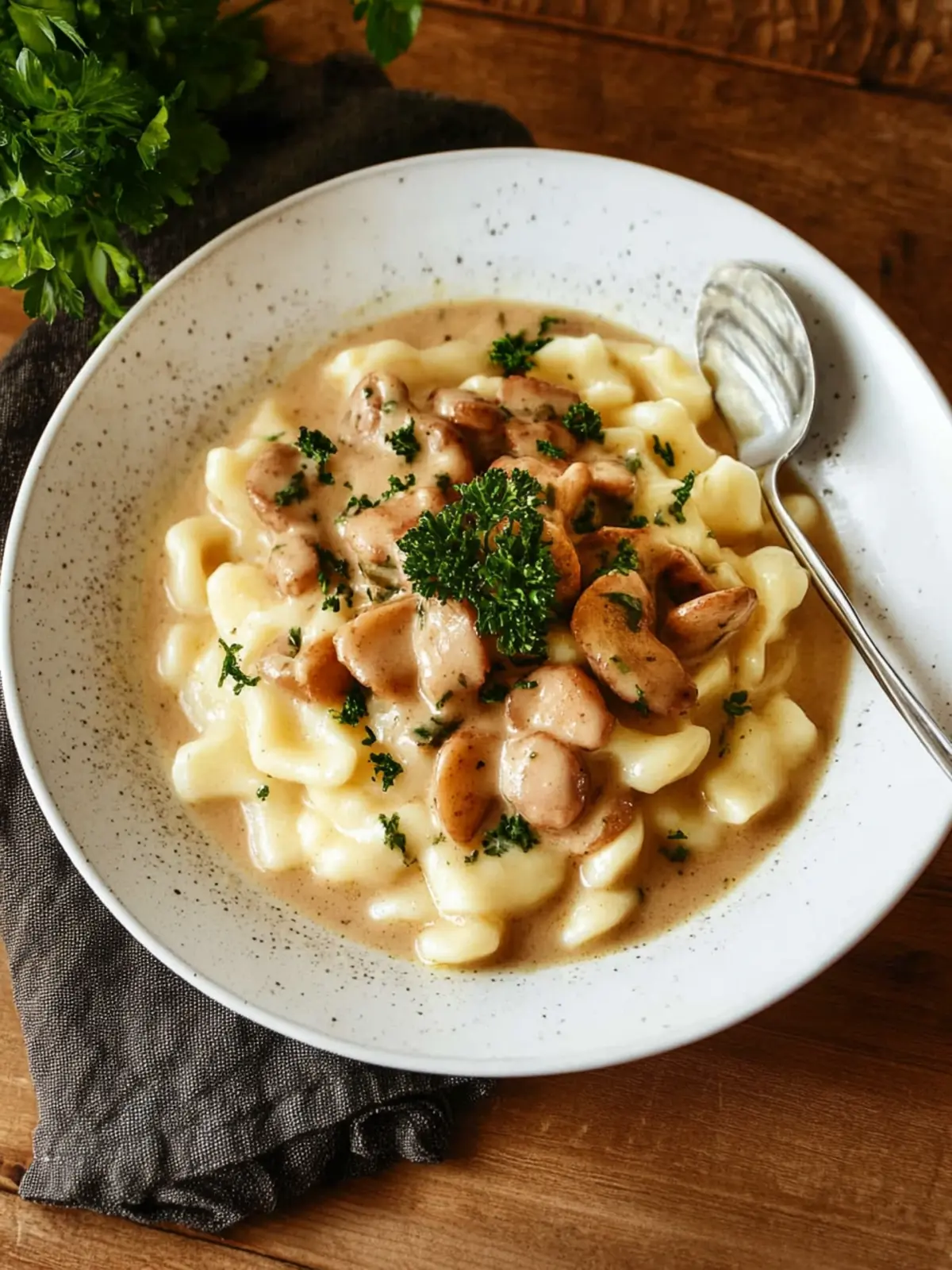 Jägersoße mit Spätzle