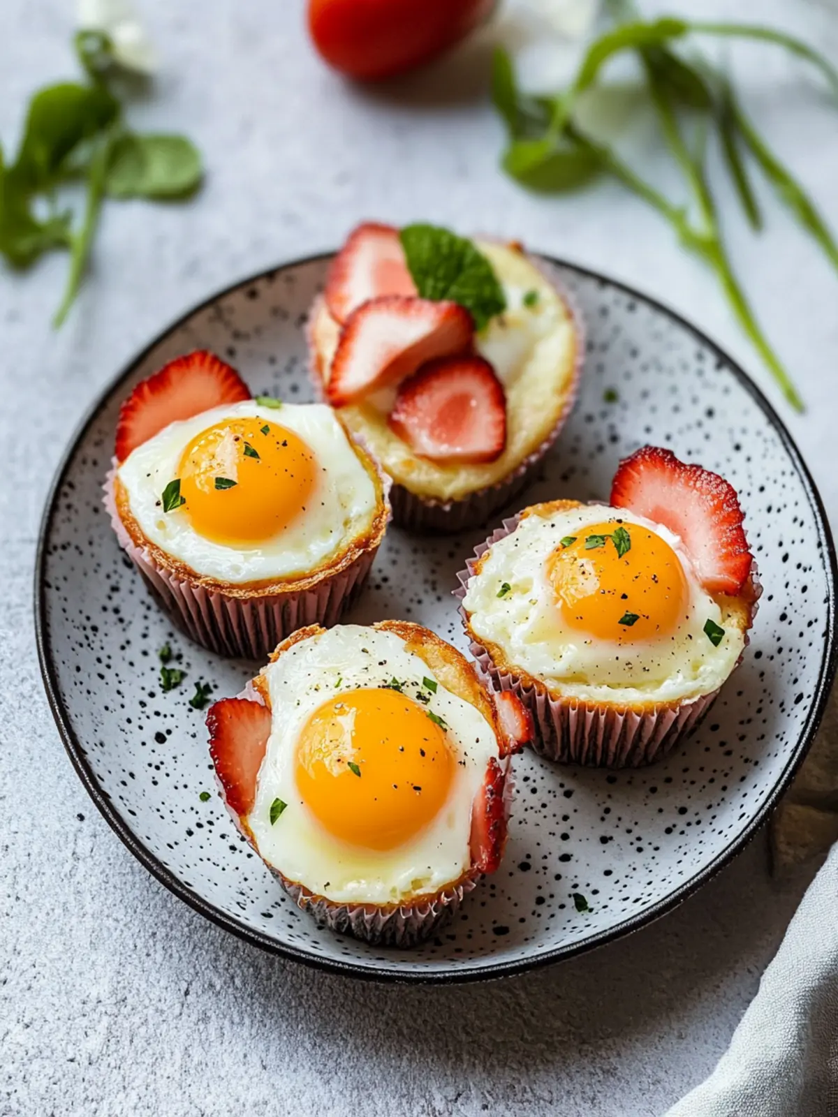 Frühstücksmuffins mit Ei