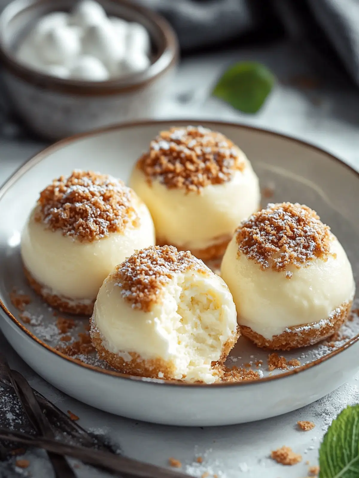 Creamy cheesecake balls – A delicious dessert in a few minutes