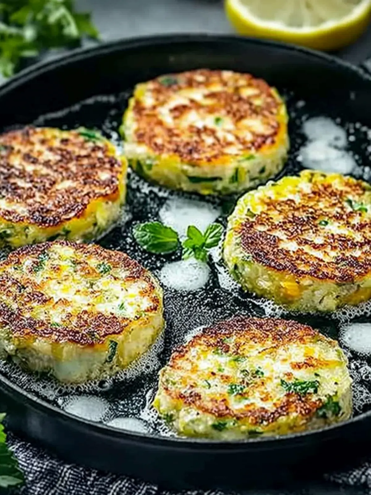 Knusprige und einfache Zucchini-Puffer Rezept