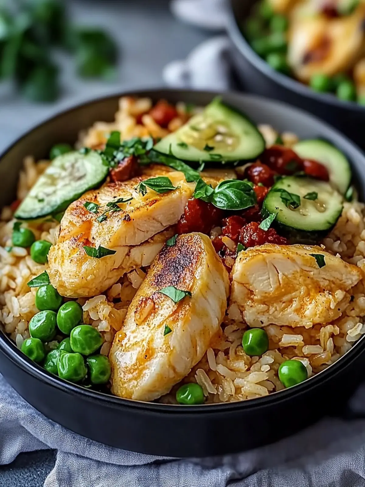 Proteinreicher, knuspriger gebratener Reis mit Knoblauchhähnchen: Ein unglaubliches ultimatives Rezept