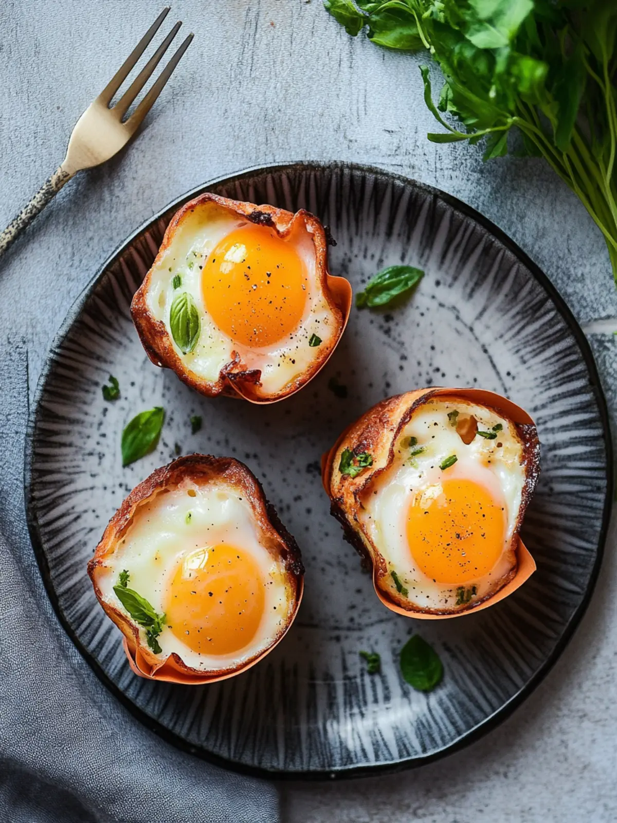 Frühstücksmuffins mit Ei