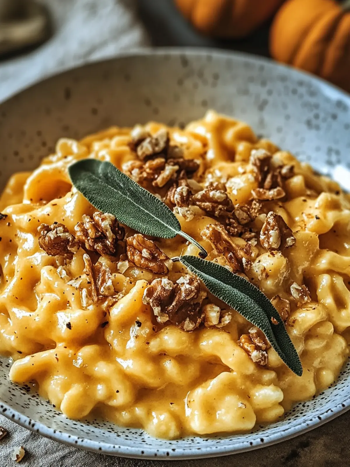 Kürbis-Spätzle Walnuss und Salbei für den Herbst