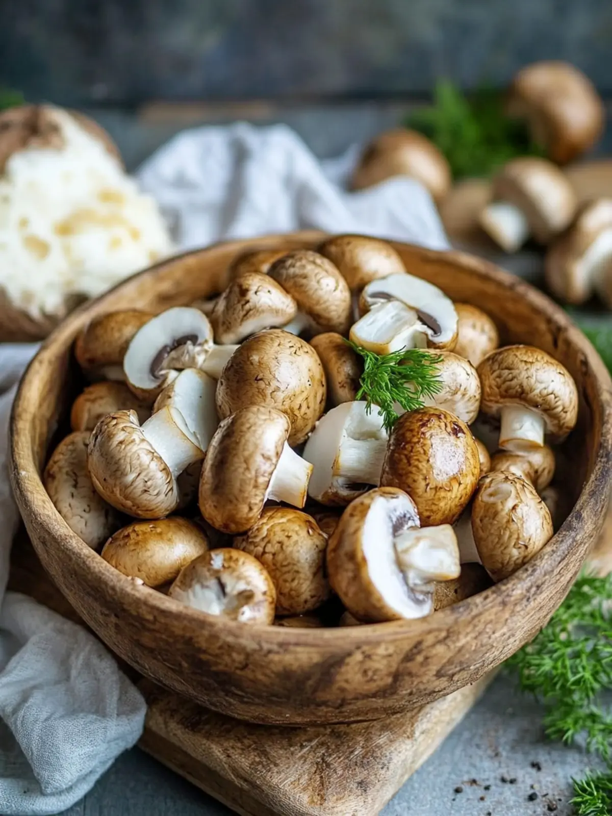 Mushrooms from the hot air fryer - just like at the Christmas market