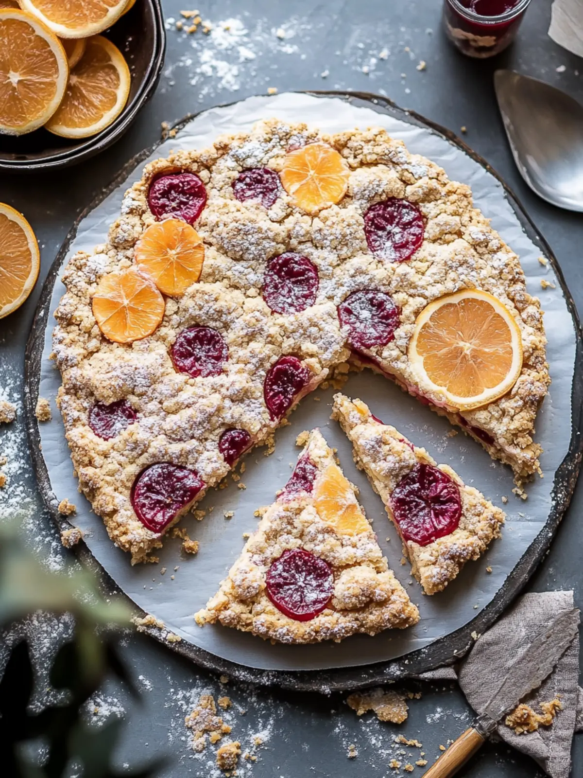 Delicious crumb cookies with jam filling