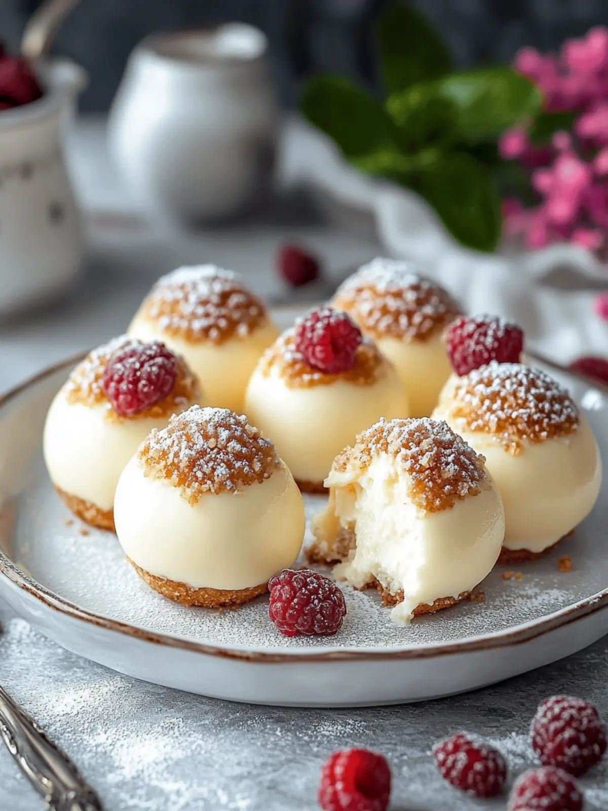 Creamy cheesecake balls – A delicious dessert in a few minutes