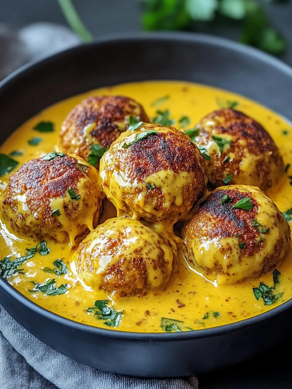 Vegane Linsenknödel in Curry-Sauce: Einfach, schnell und köstlich