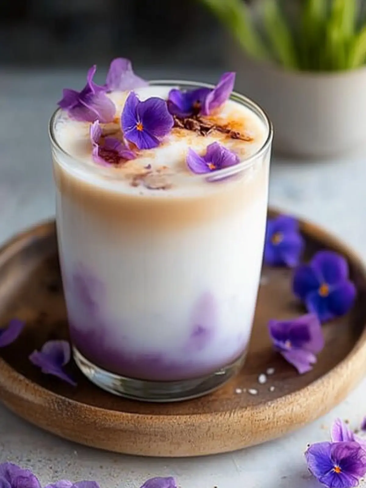 Eistee-Latte mit Schmetterlingserbsenblüten – Ein umwerfendes Rezept