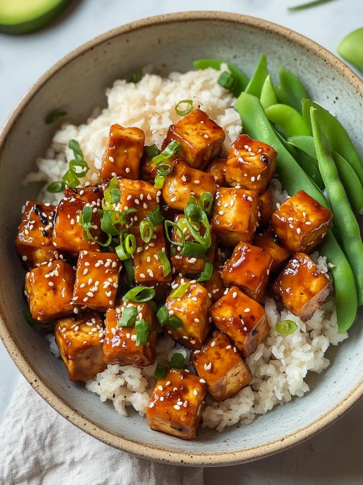 Krosse Klebrige Tofu