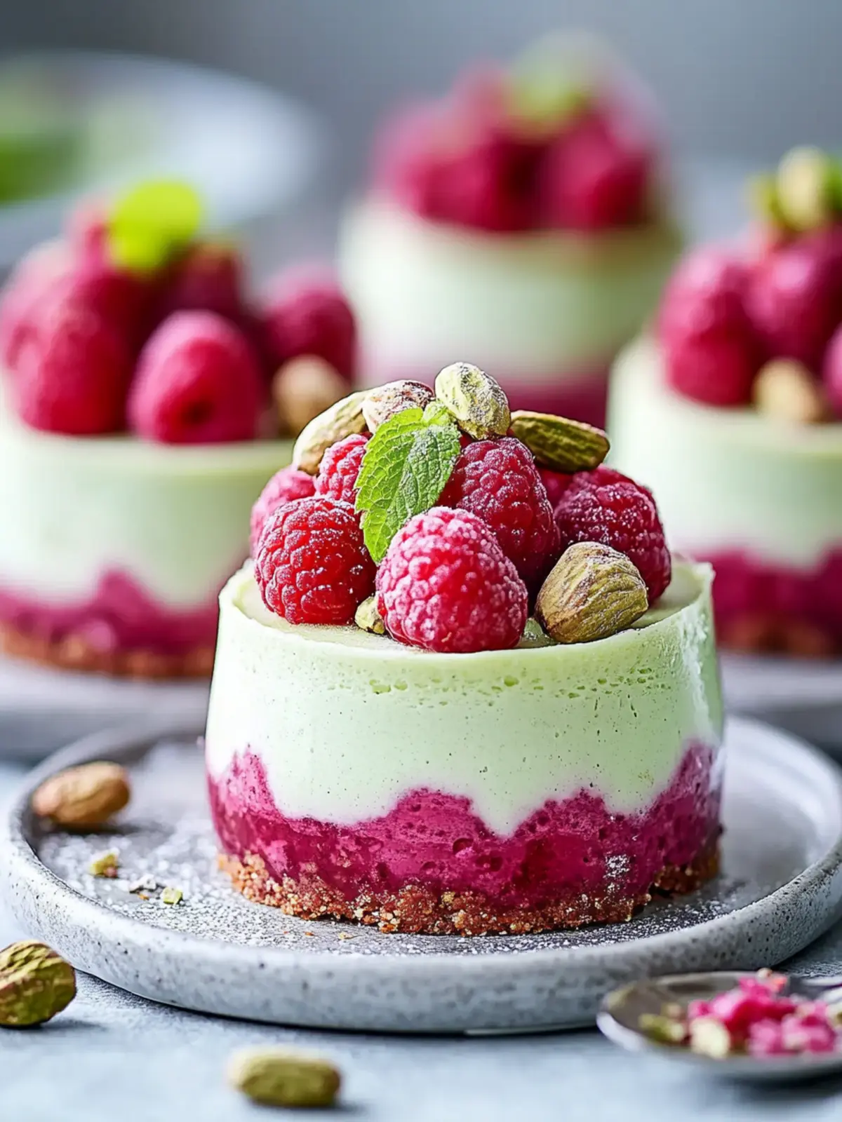 Himbeer-Pistazien-Mousse-Torte