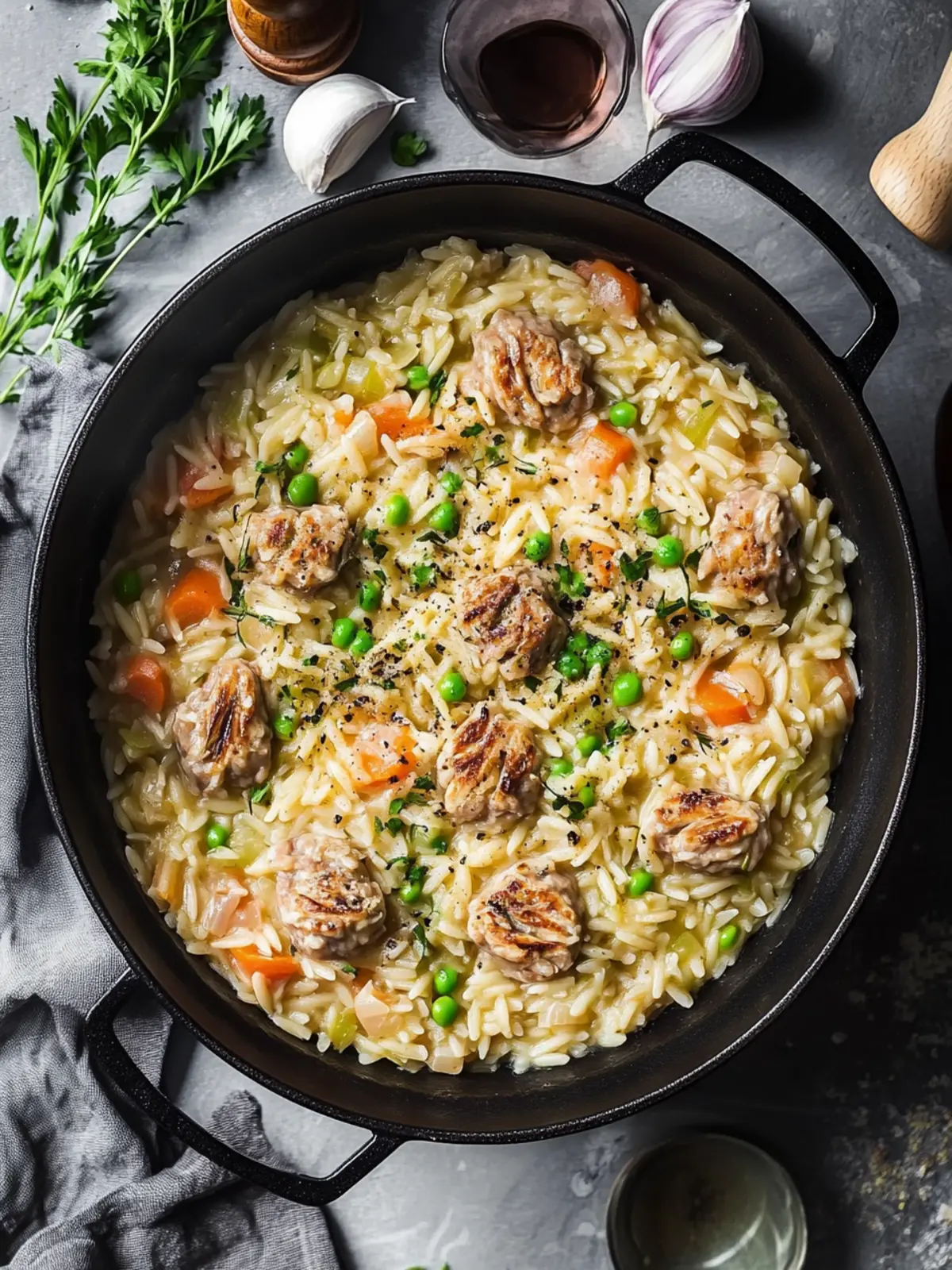 Onepot Orzo Wikinger Topf