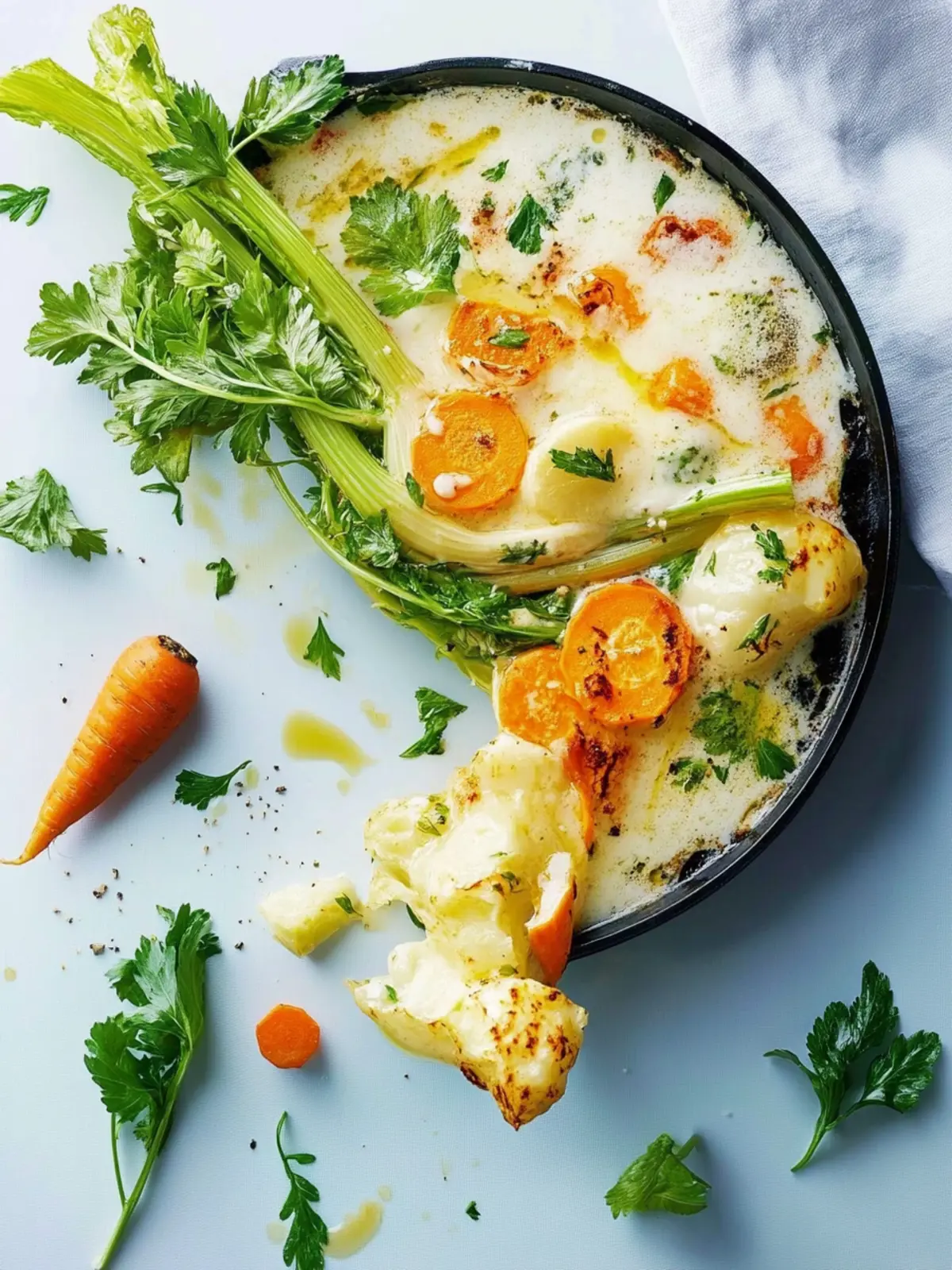 Einfacher Kohlrabiauflauf