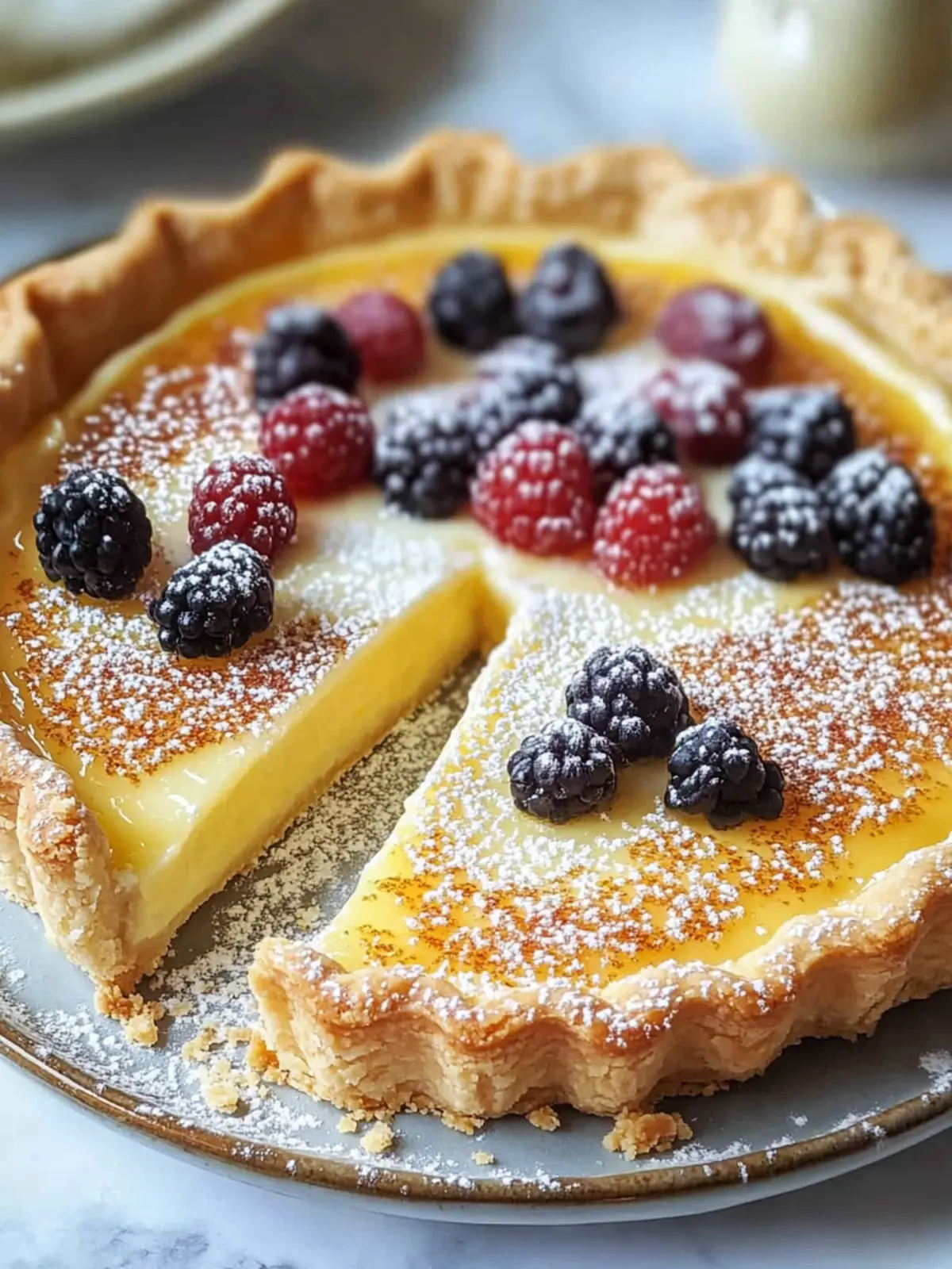Griechische Pudding Tarte