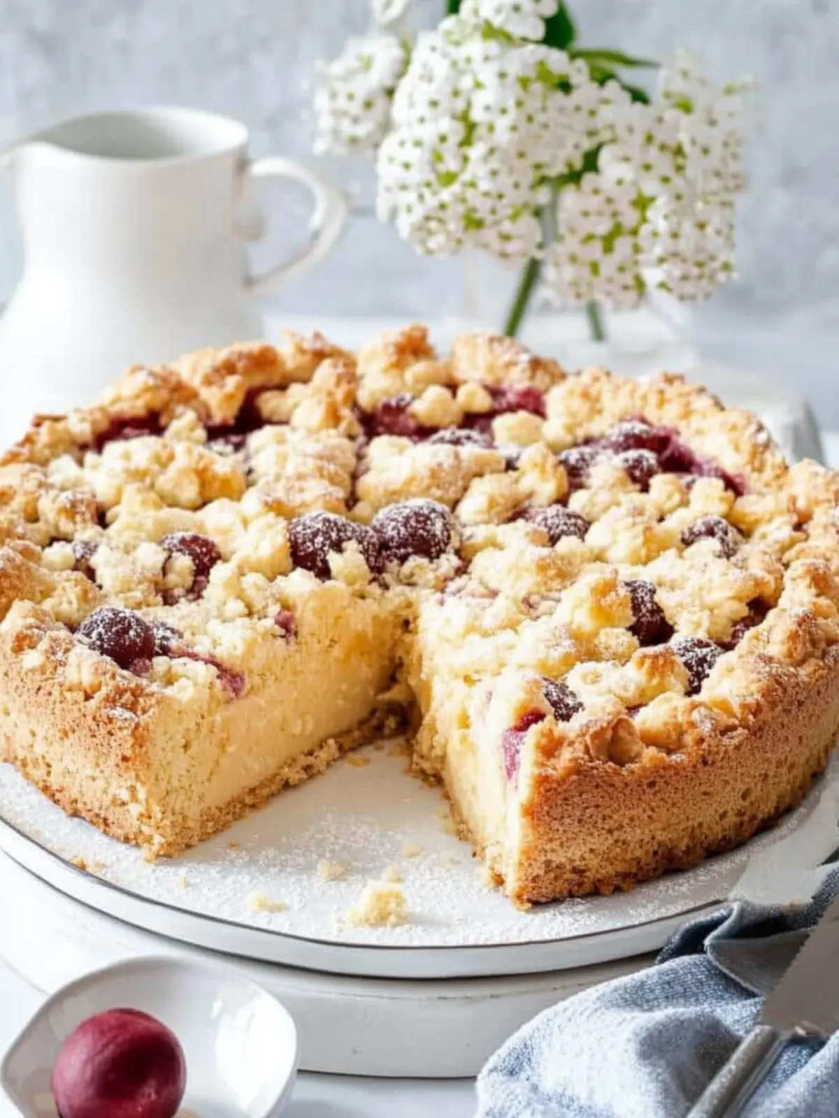 Omas Zwetschgenkuchen mit Streusel