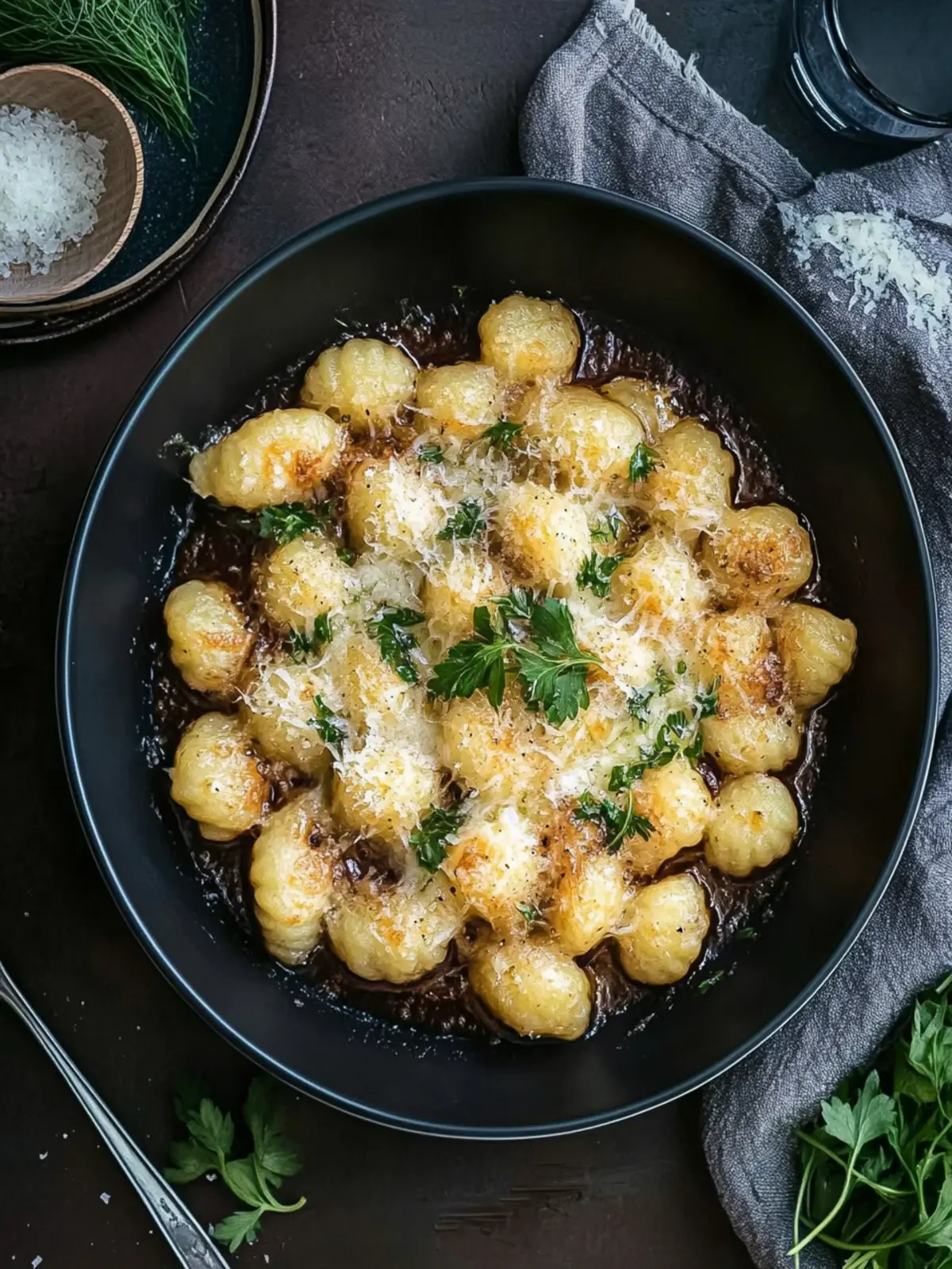 Französische Zwiebelgnocchi