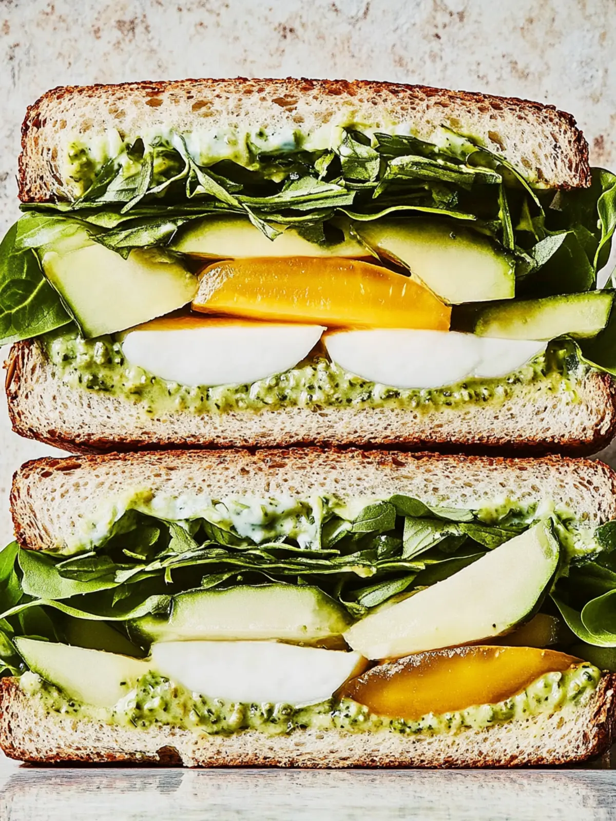 Grüner Göttinnen Crunch Sandwich