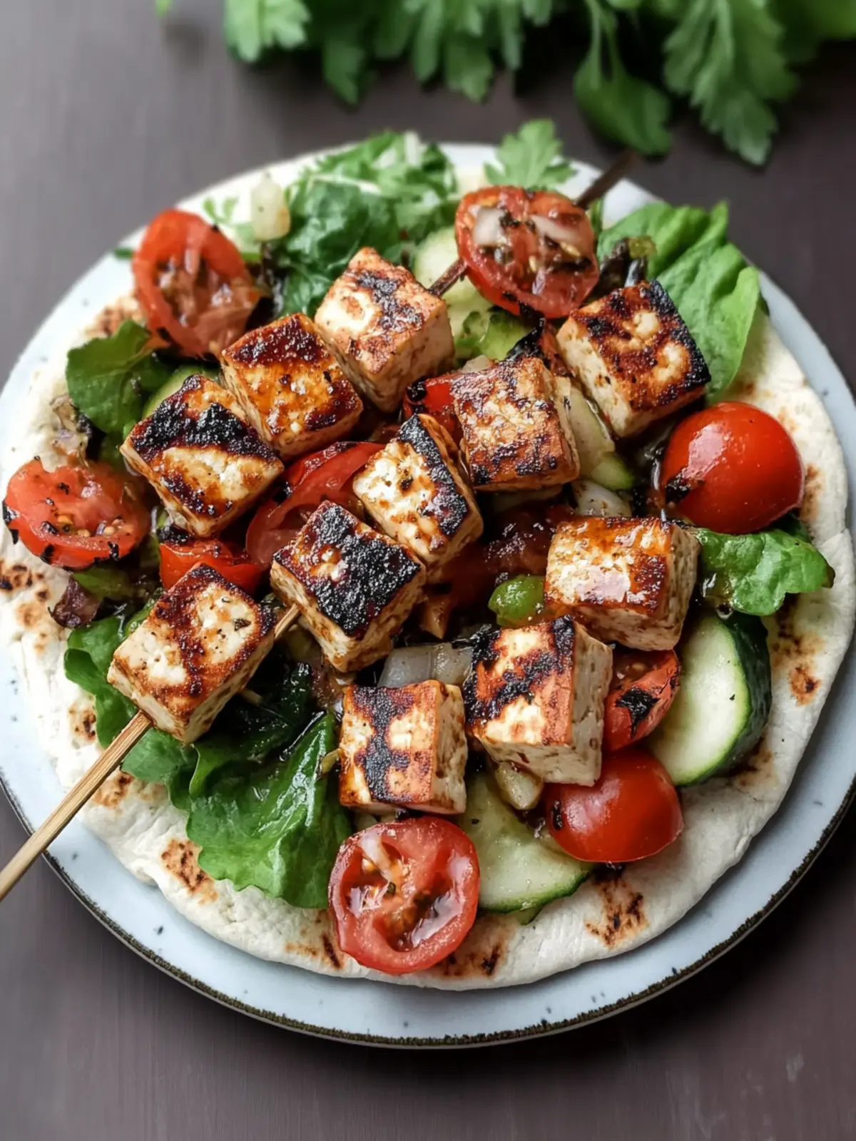 Simple vegan tofu souvlaki for flavorful weeknight dinners