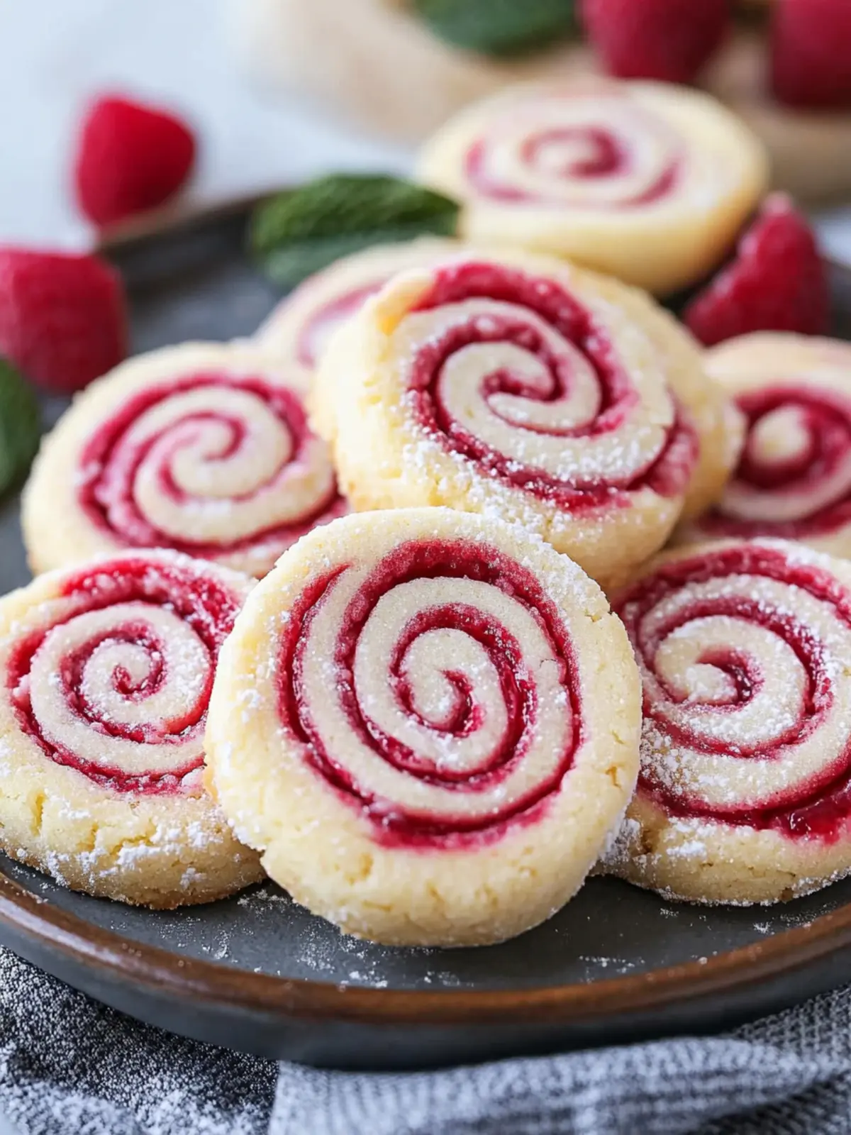 Himbeer-Wirbel Shortbread Kekse: Einfaches Rezept zum Backen
