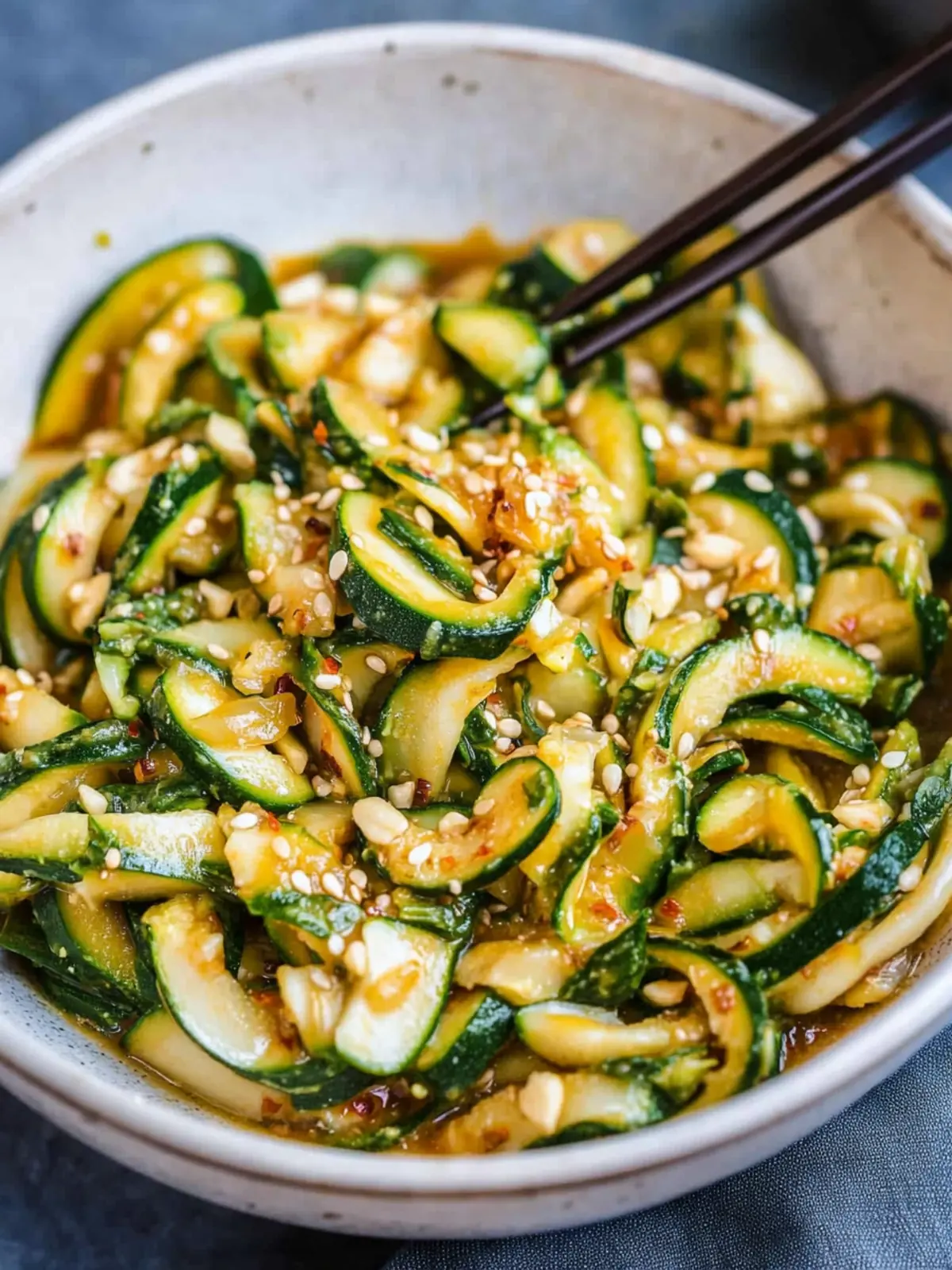 Scharfes Knoblauch-Zucchini-Rezept nach chinesischer Art (schnell und einfach)