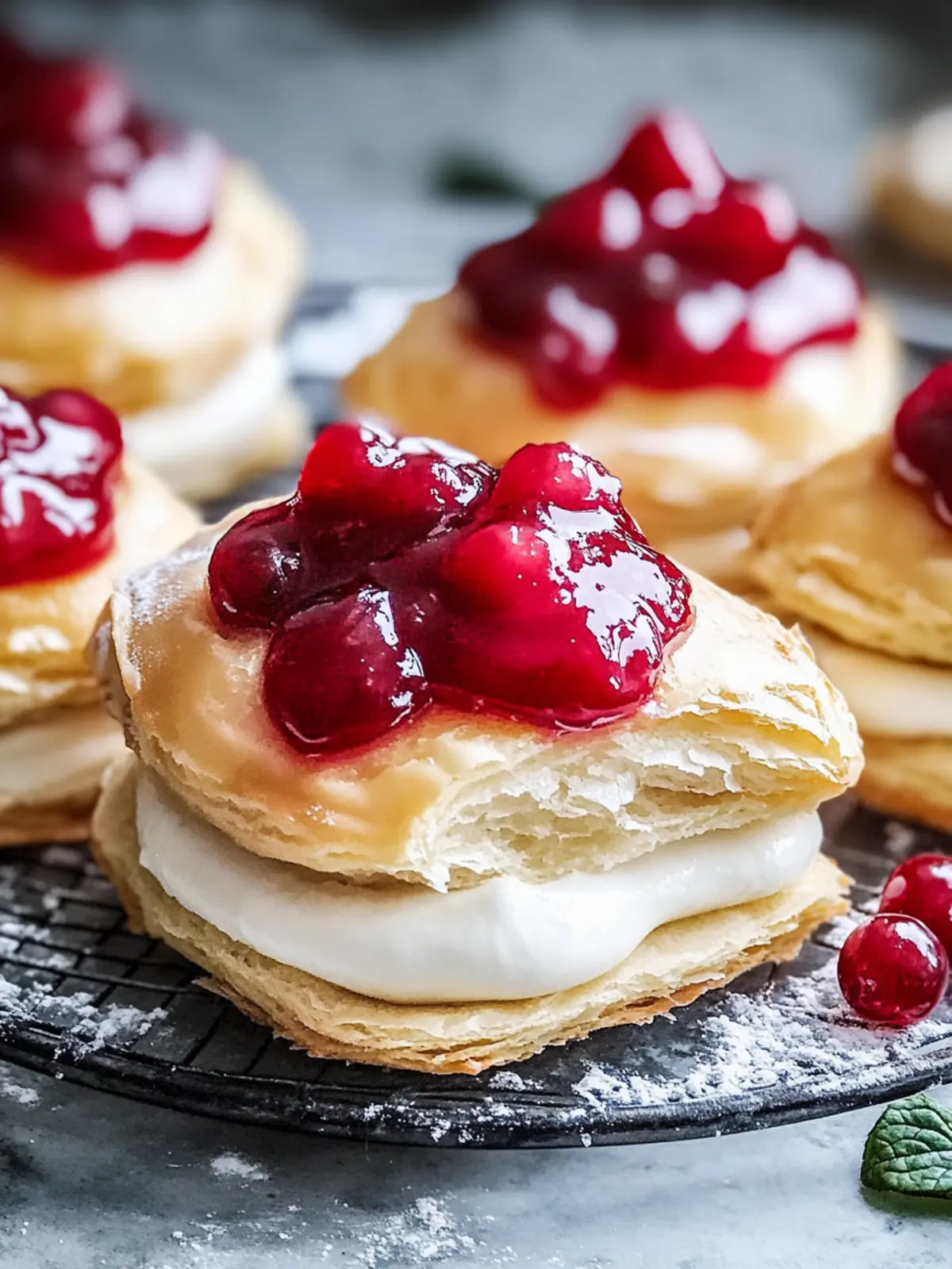 Cherry pockets with cream cheese filling: This is how it works!