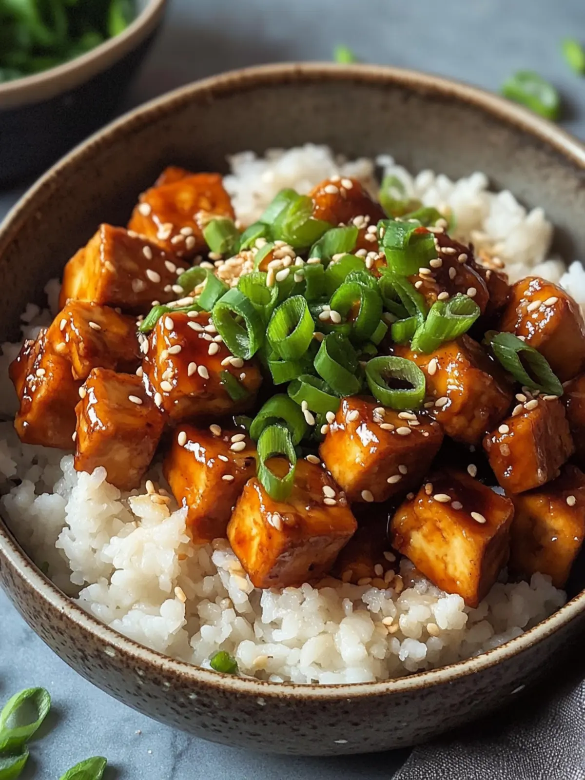 Krosse Klebrige Tofu