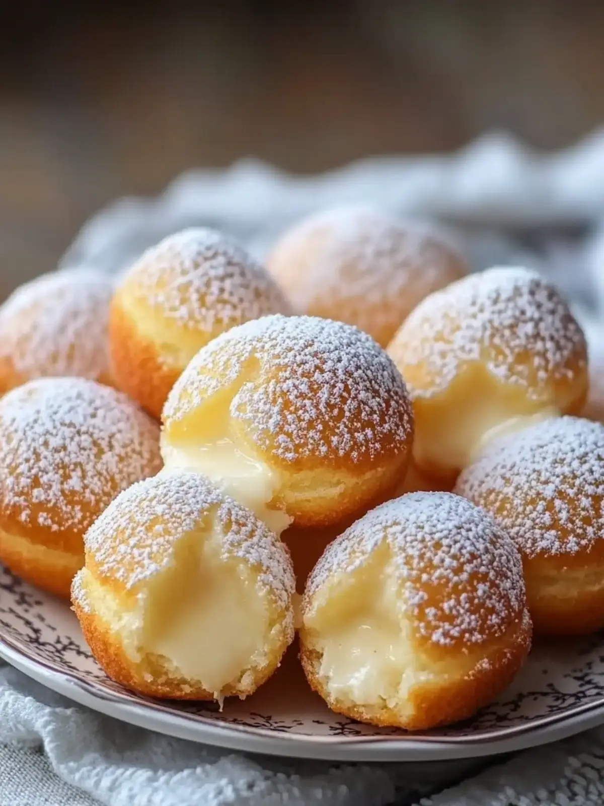 Bomboloni mit Creme: Ein unglaubliches ultimatives Rezept für 10 Stück