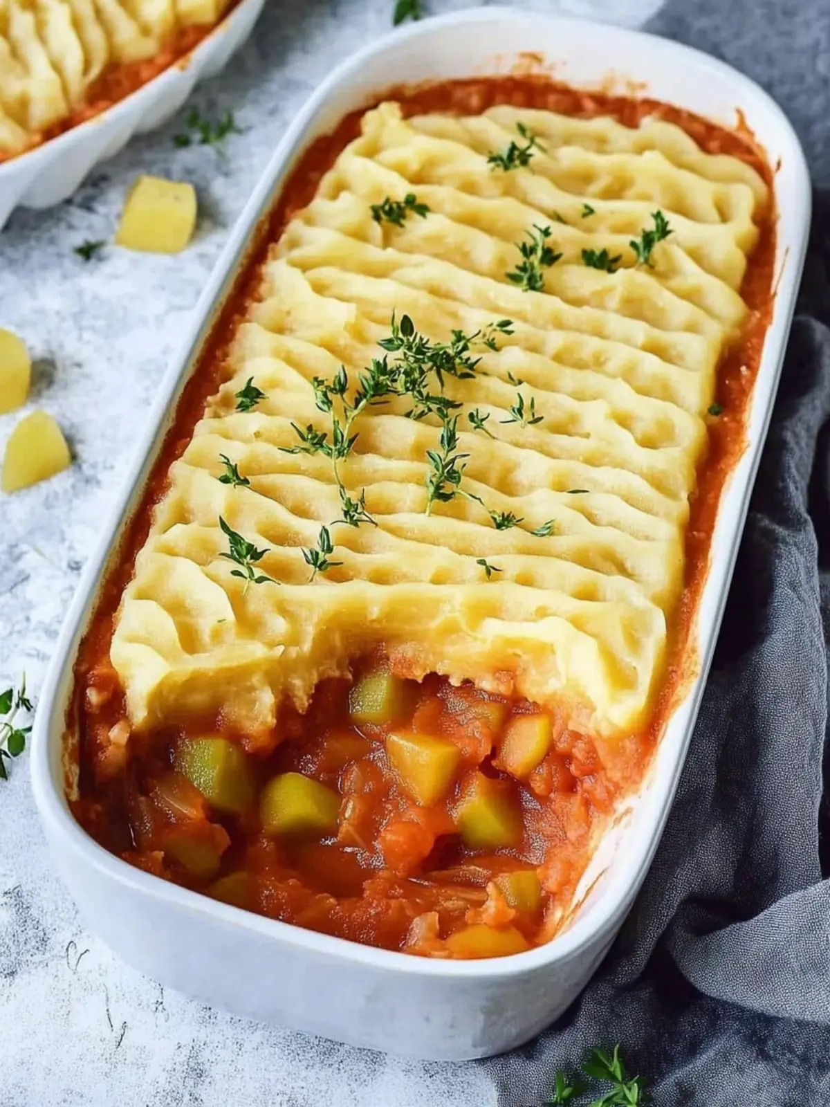 Veganer Shepherd's Pie mit Linsen