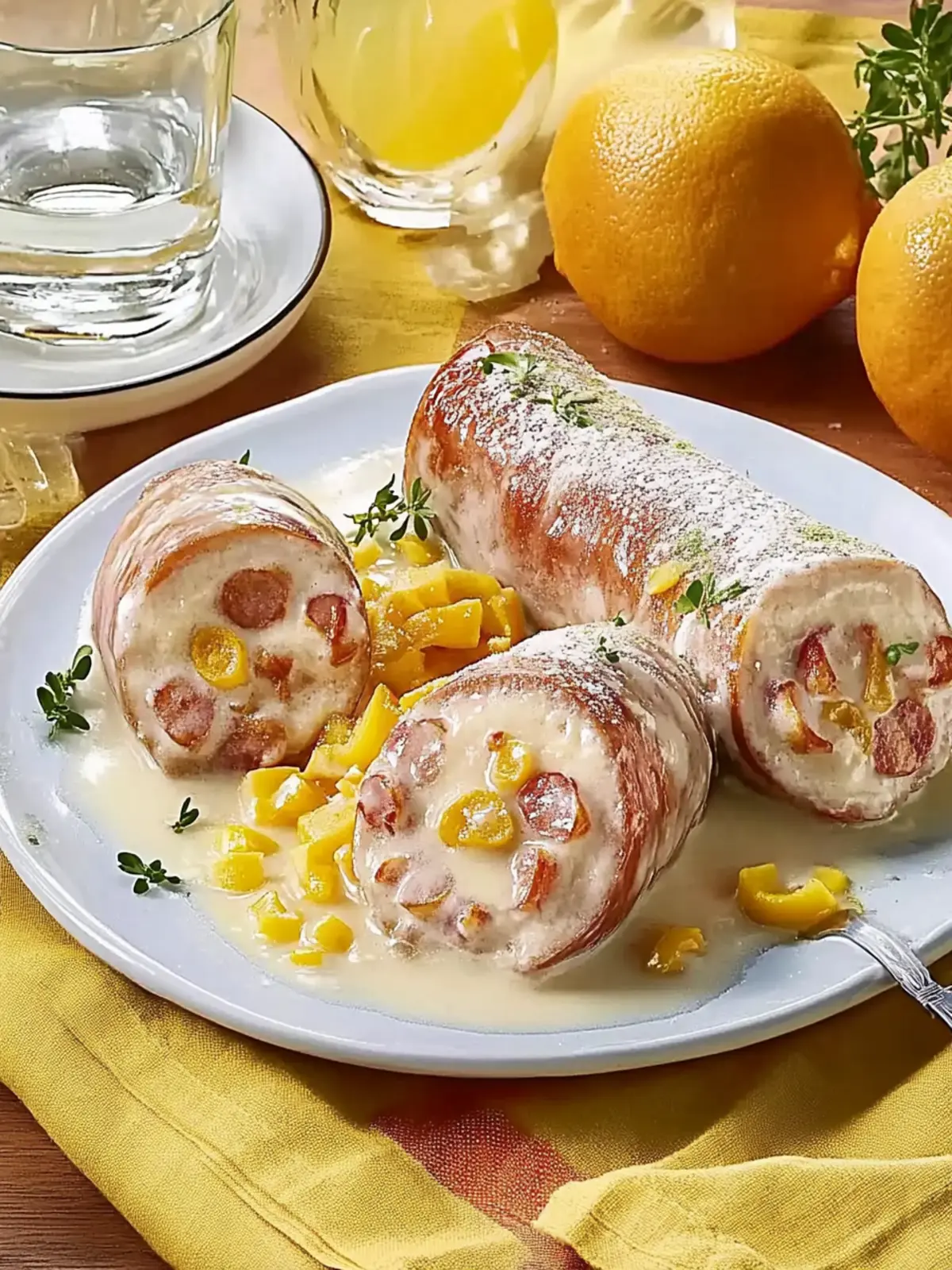 Rinderrouladen mit Kürbis-Apfel-Füllung