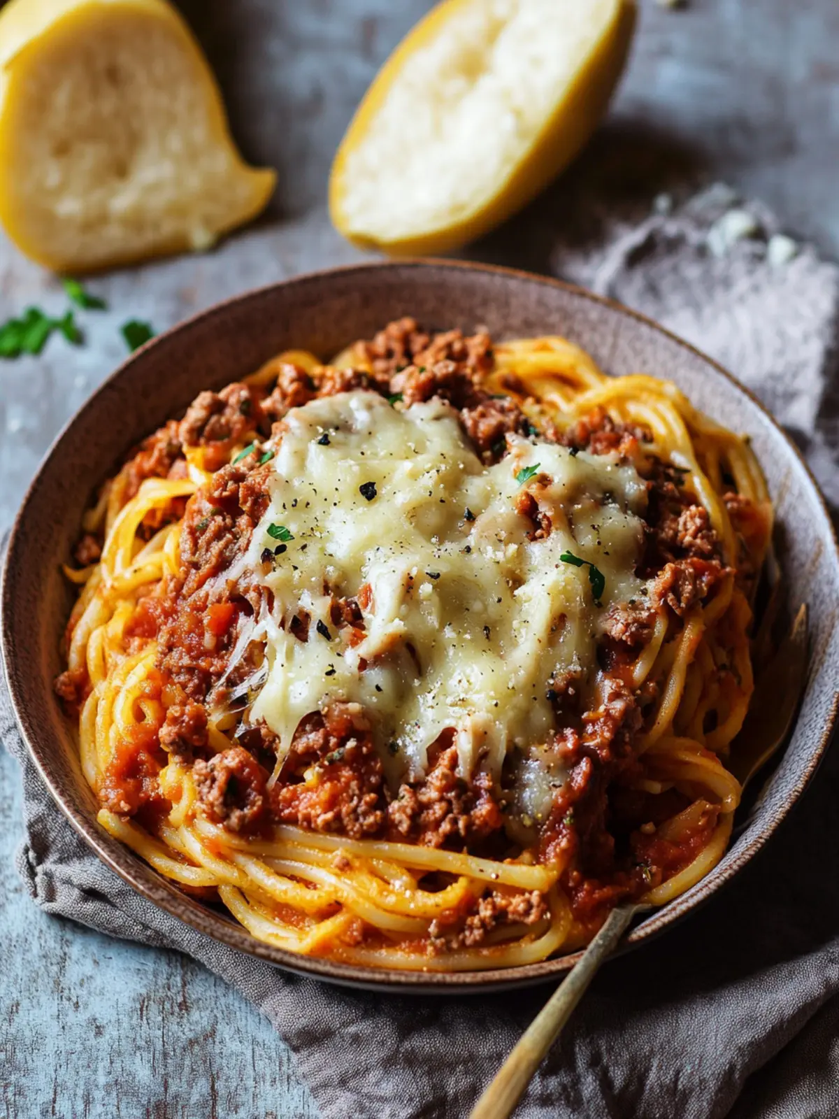 Spaghettikürbis Rezept mit Hackfleisch