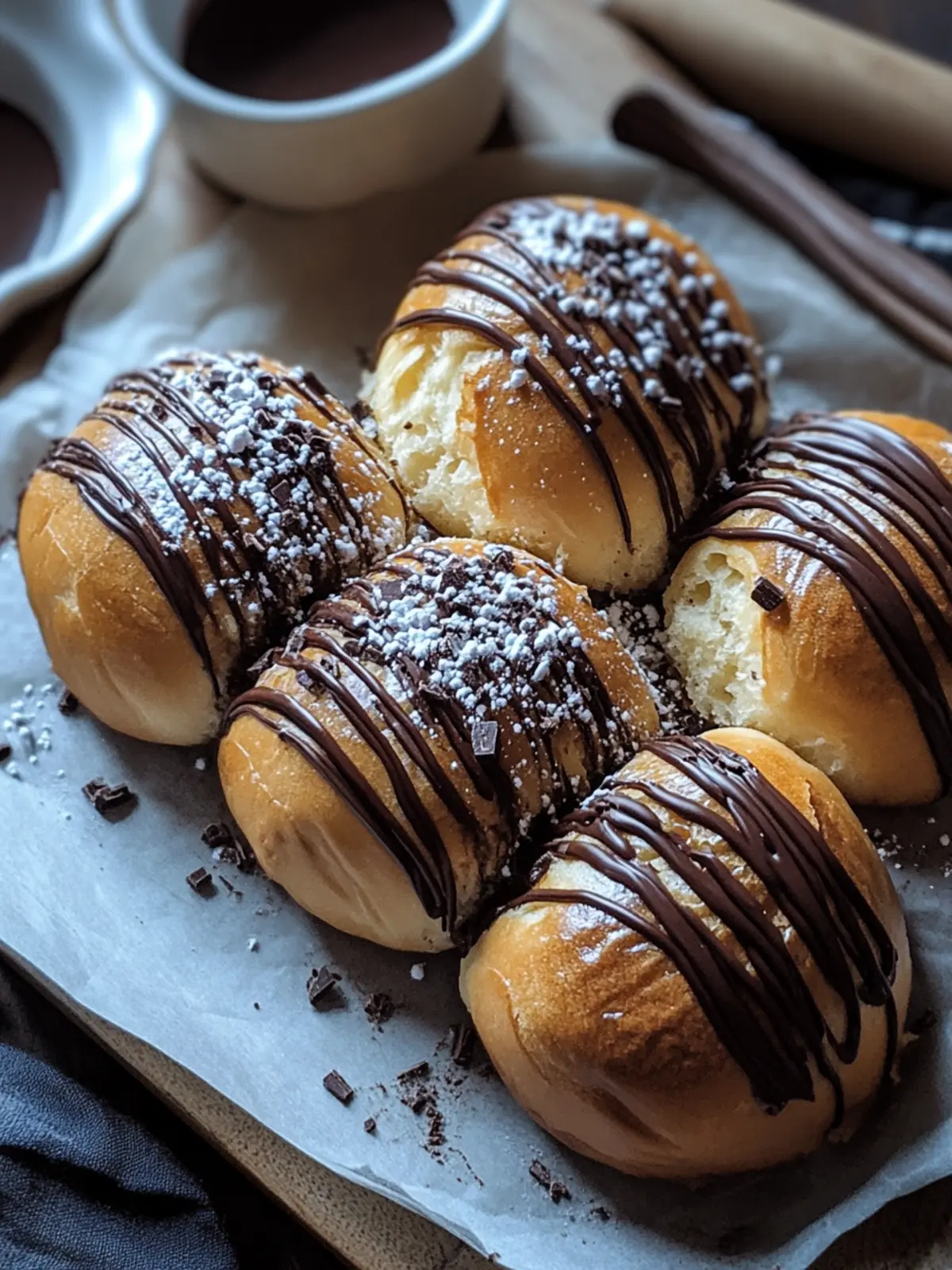 Fluffige Schokobrötchen