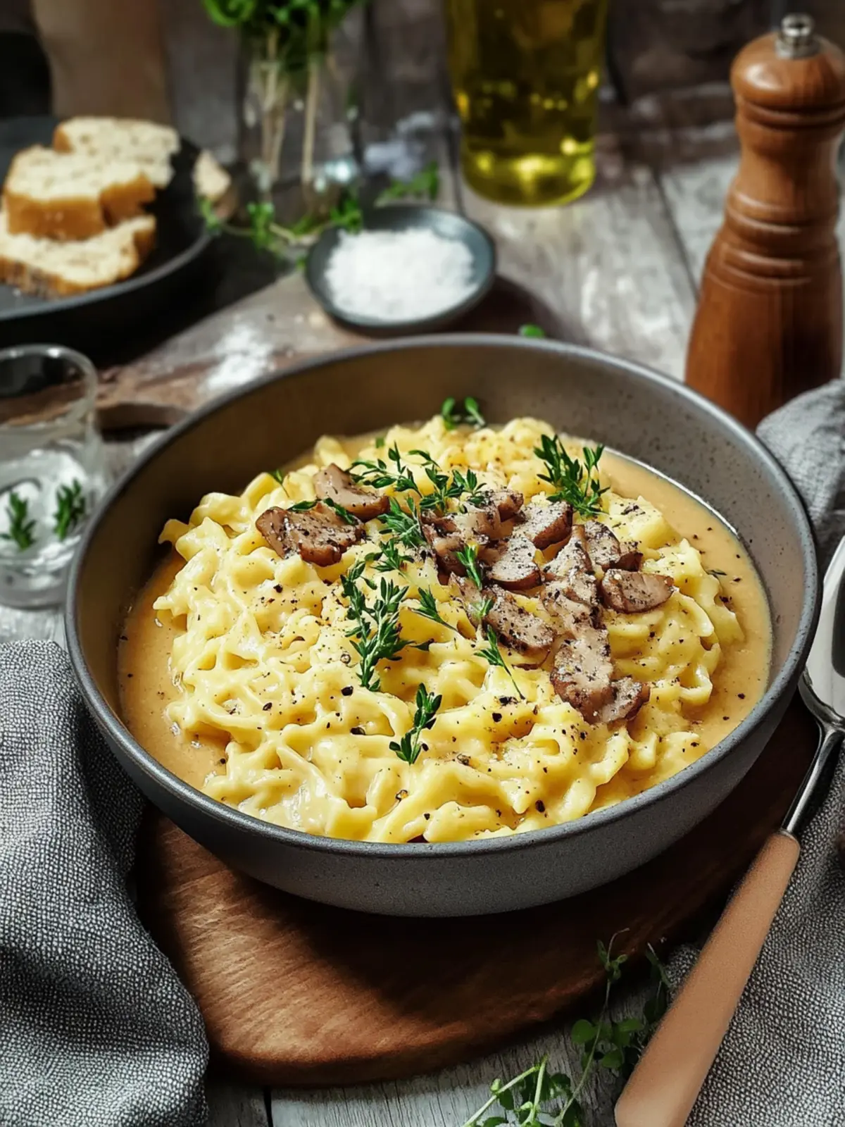 Jägersoße mit Spätzle