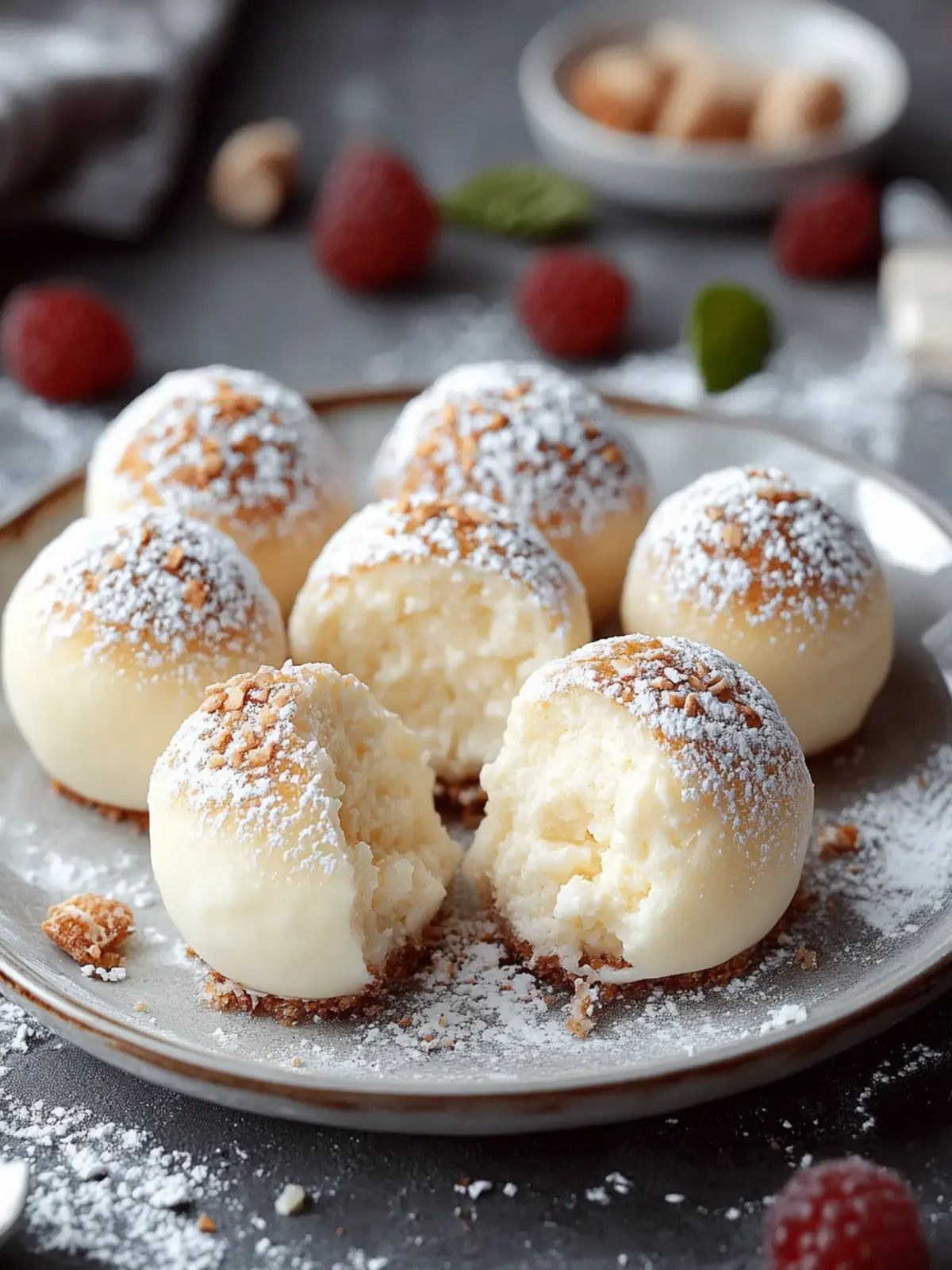 Creamy cheesecake balls – A delicious dessert in a few minutes