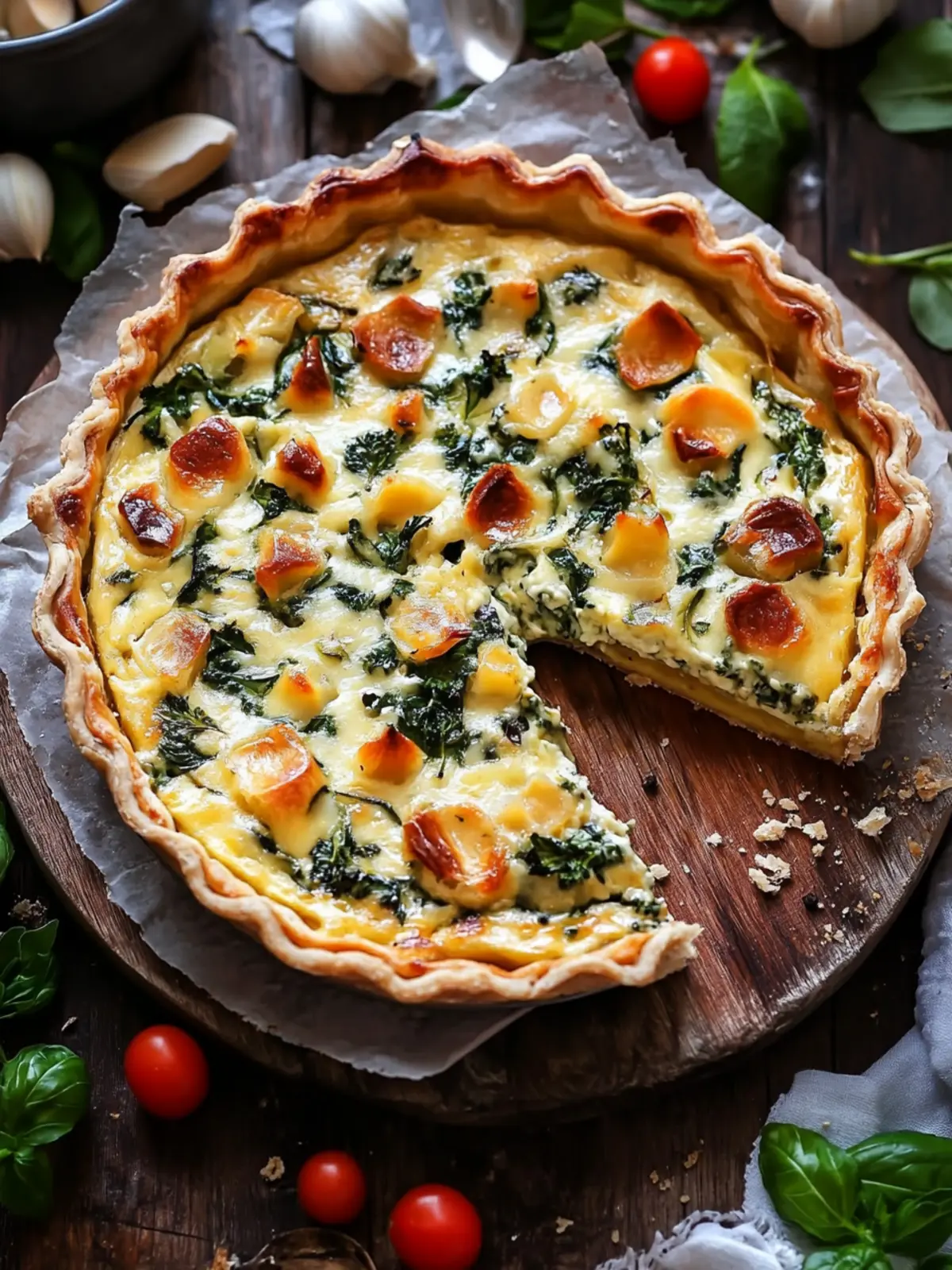 Mangold-Quiche (einfach & vegetarisch)