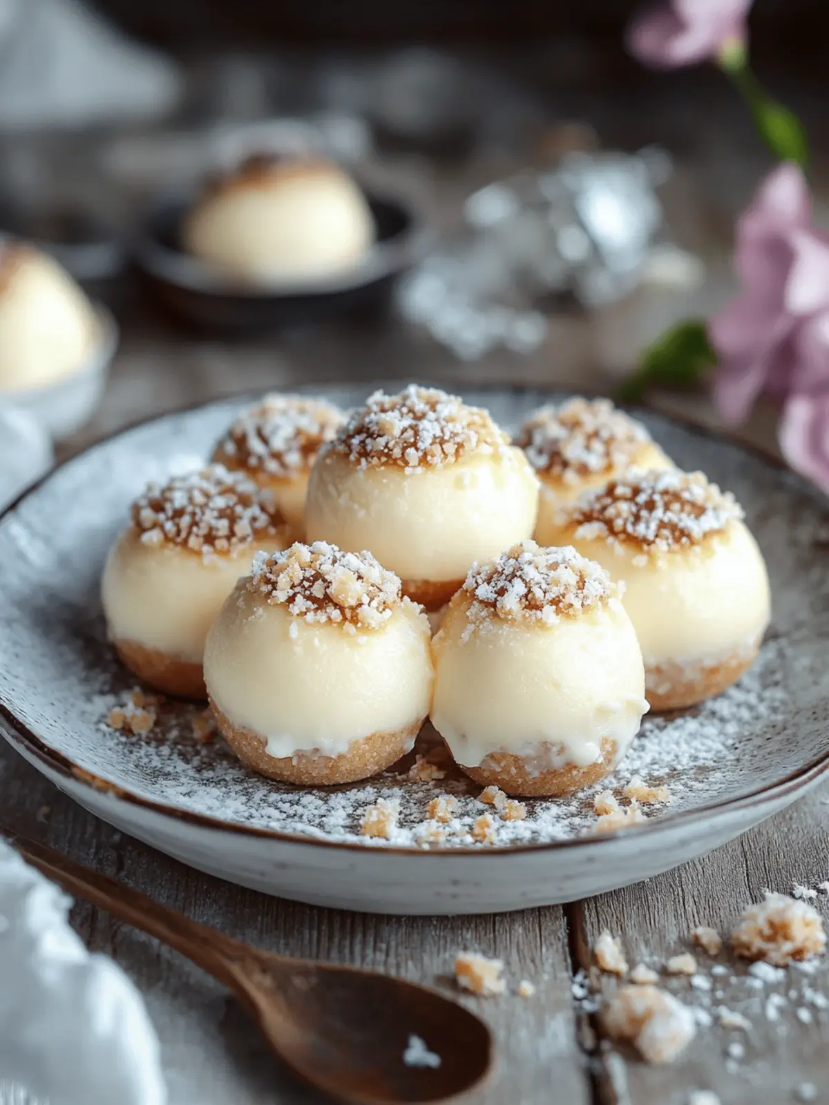 Creamy cheesecake balls – A delicious dessert in a few minutes
