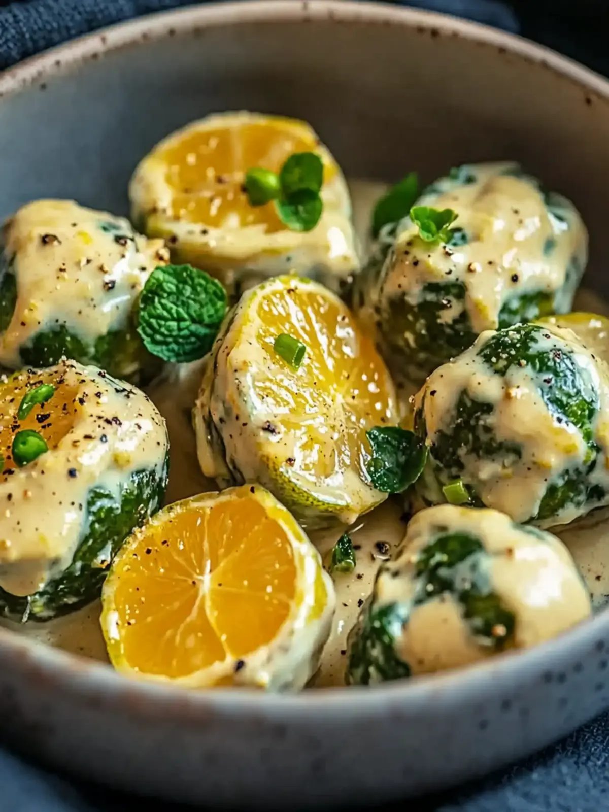 Rosenkohl in Frischkäse-Senfsauce