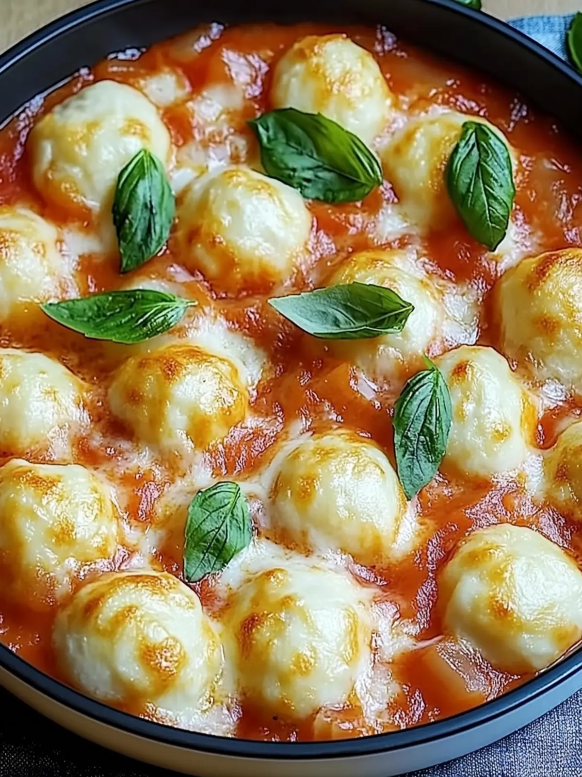 Gnocchi Auflauf Tomate Mozzarella