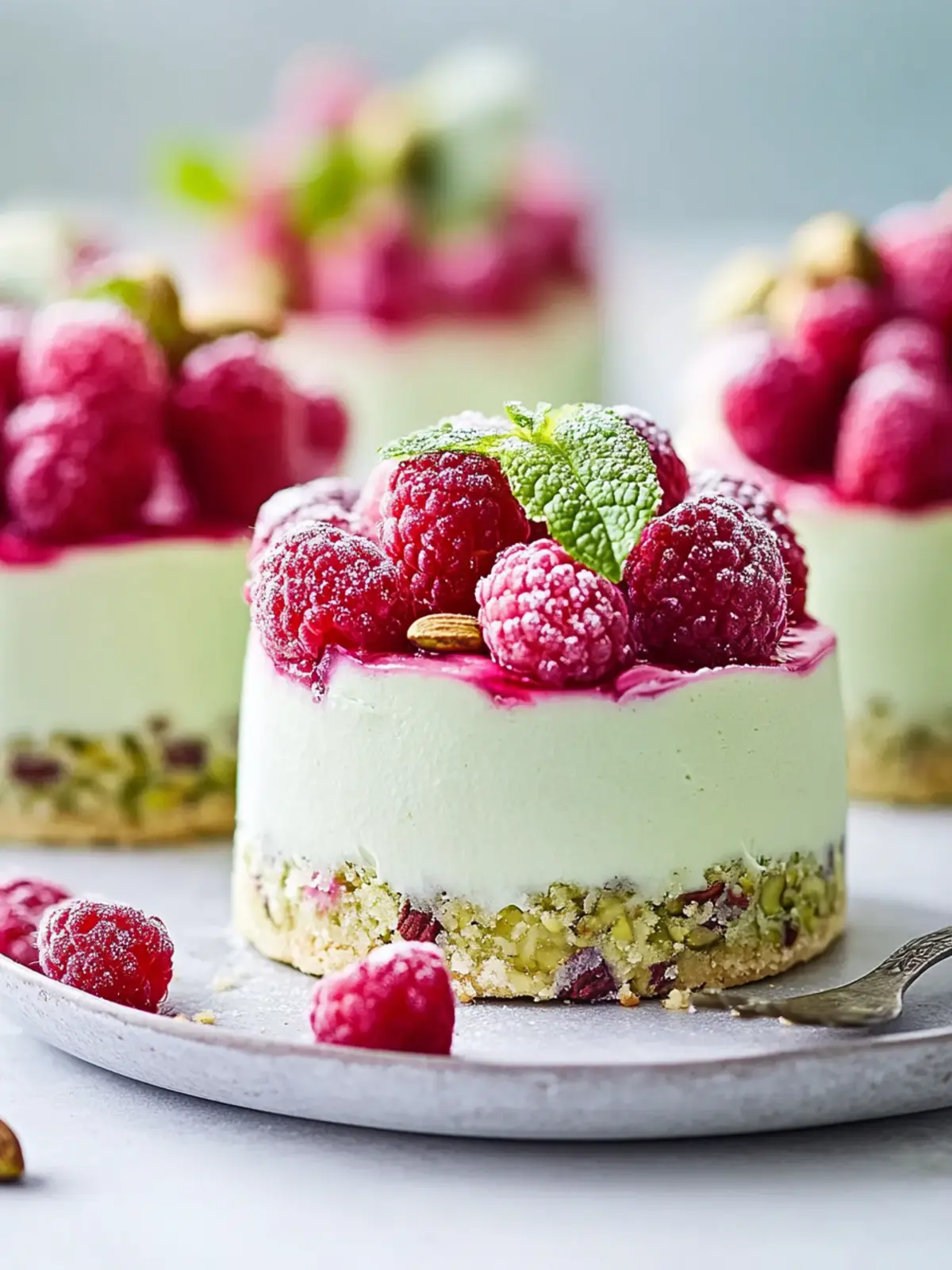 Himbeer-Pistazien-Mousse-Torte