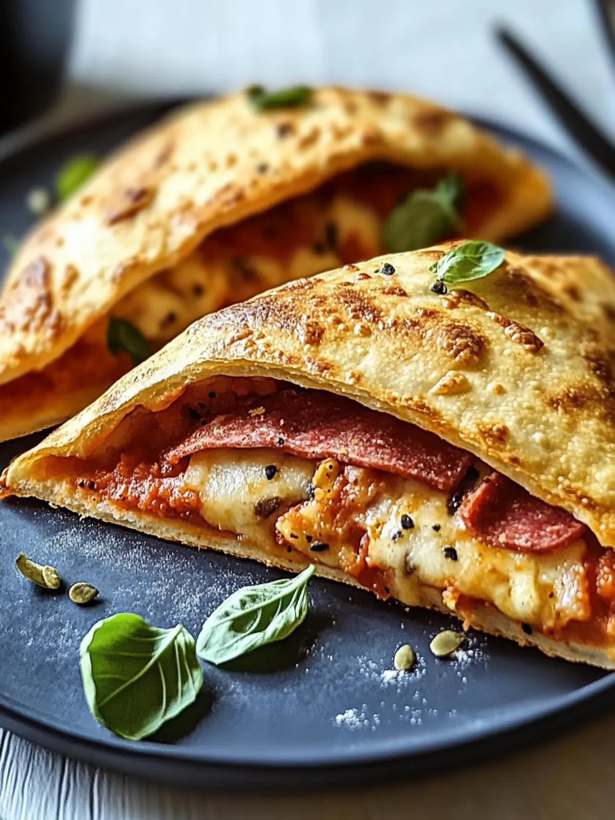 Crispy Calzone from the air fryer