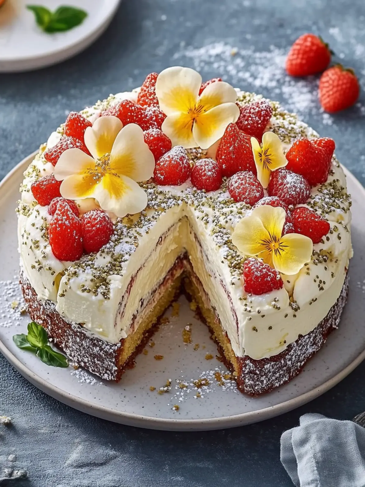 Himmlische Mohn-Eierlikörtorte mit Mascarpone
