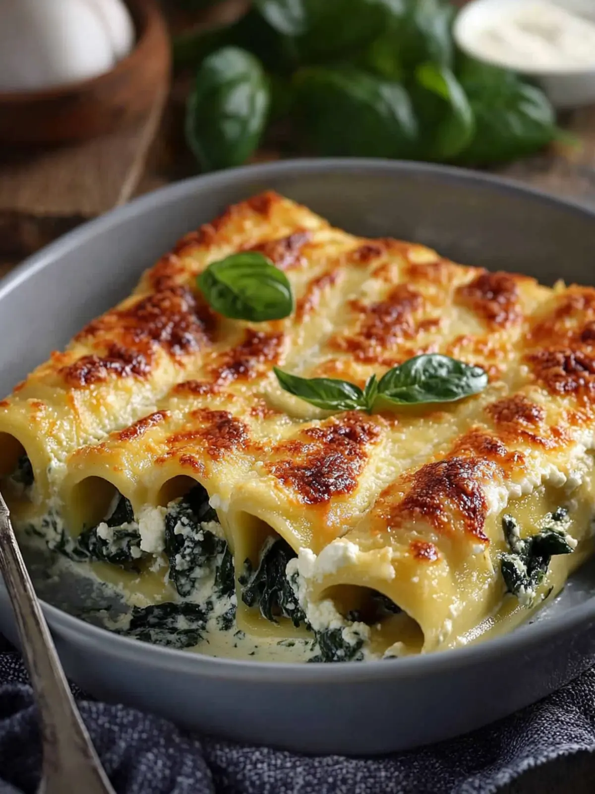 CANNELLONI REZEPT mit Spinat und Ricotta