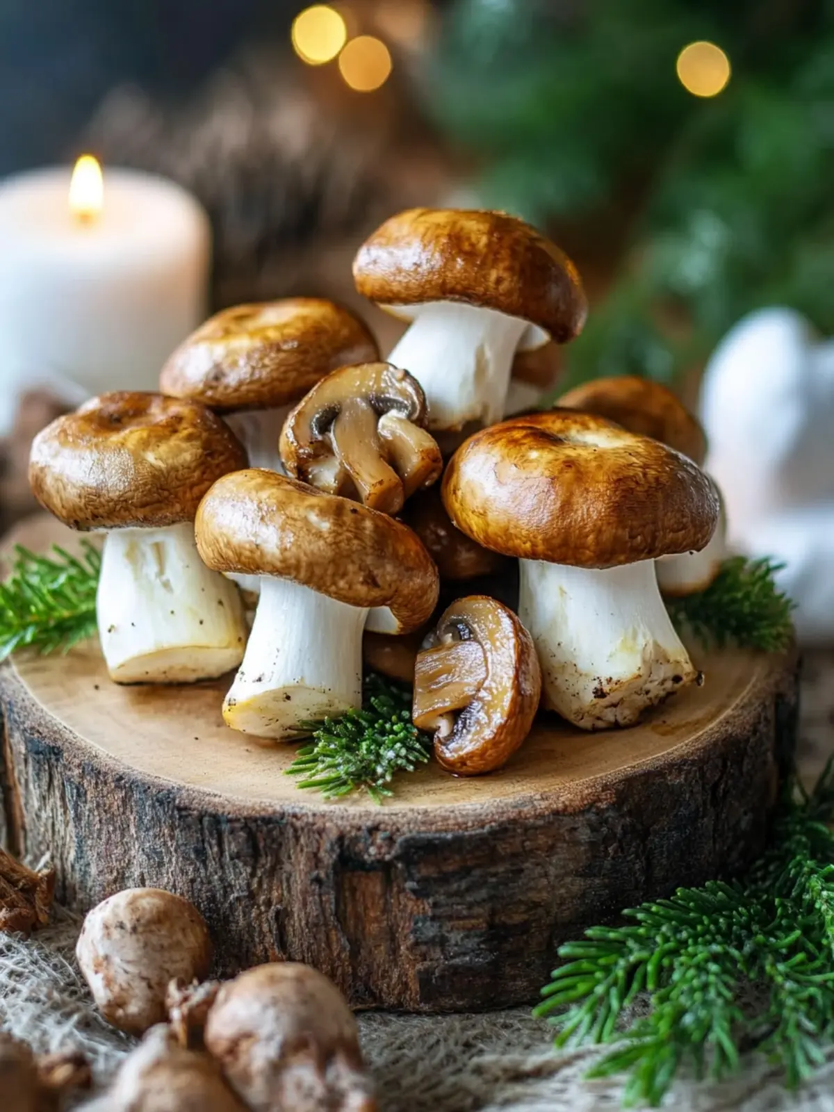 Mushrooms from the hot air fryer - just like at the Christmas market