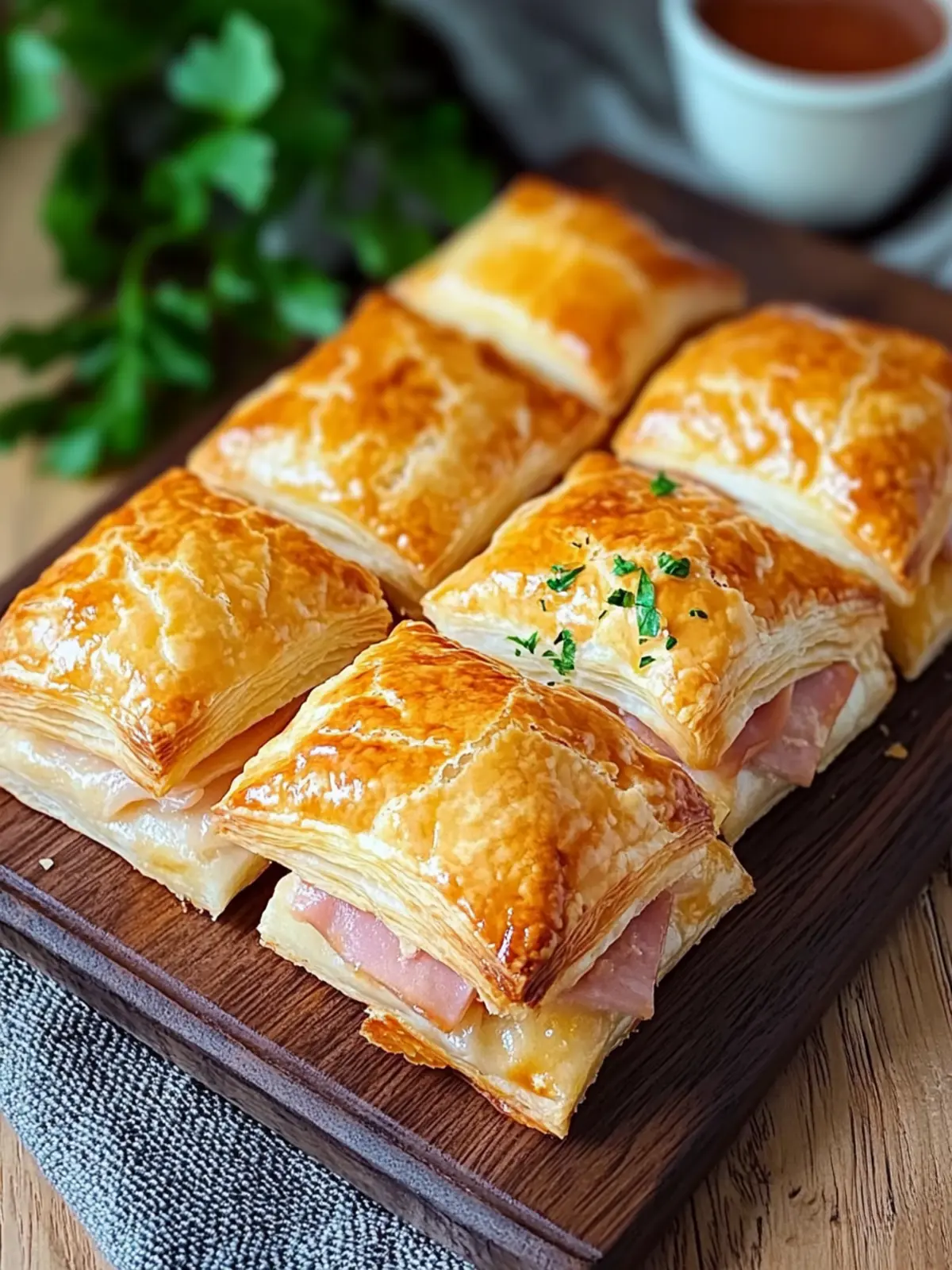 Puff pastry with ham and cheese – The perfect snack for any occasion