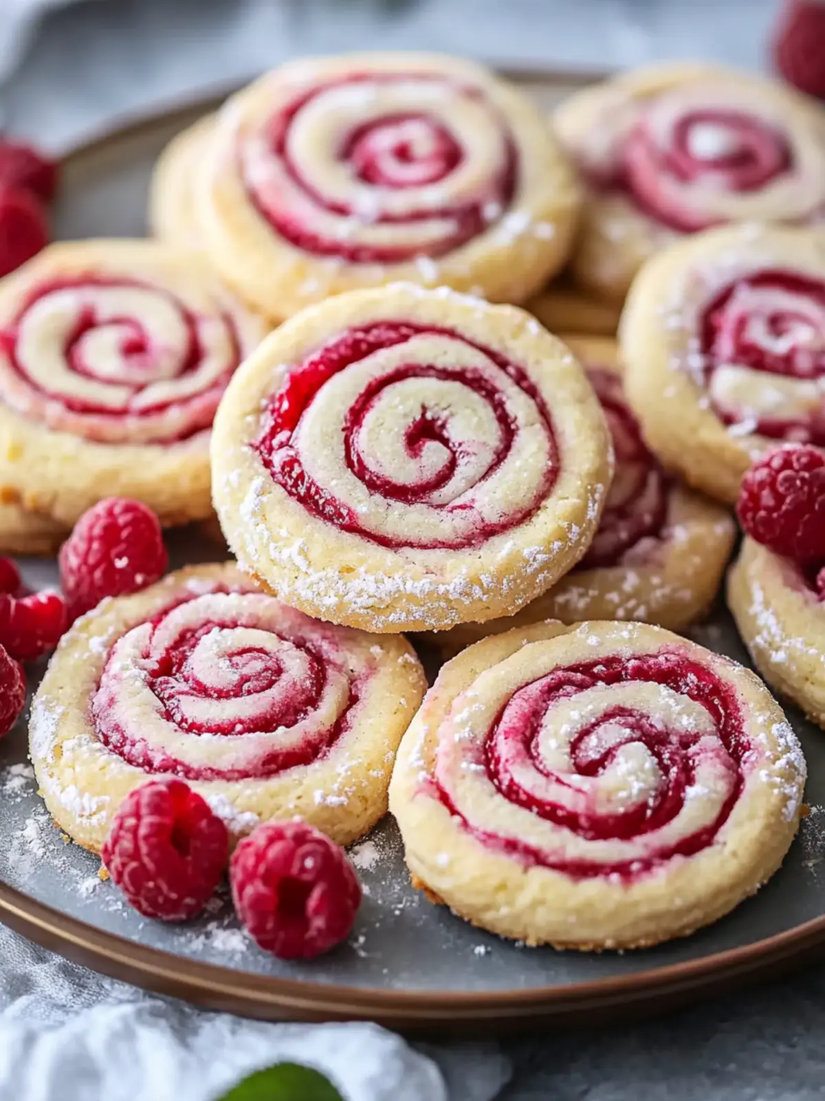 Himbeer-Wirbel Shortbread Kekse: Einfaches Rezept zum Backen