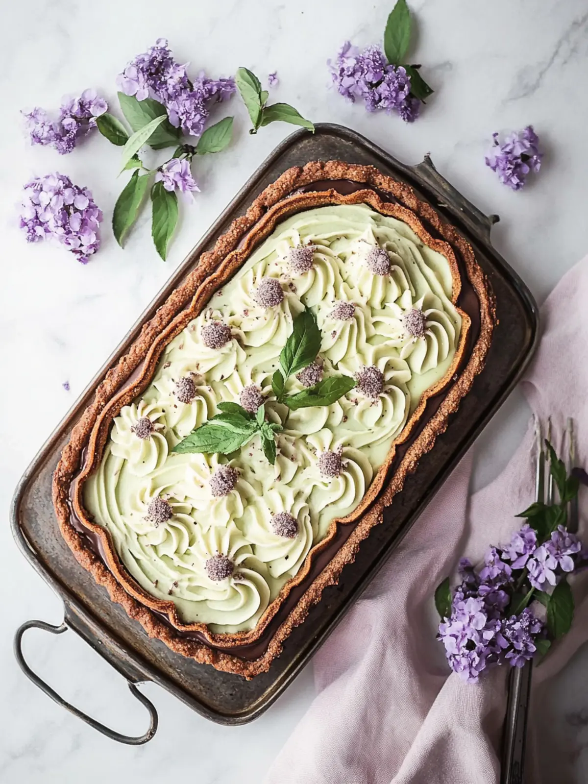 Zwetschgentarte mit Zimtganache