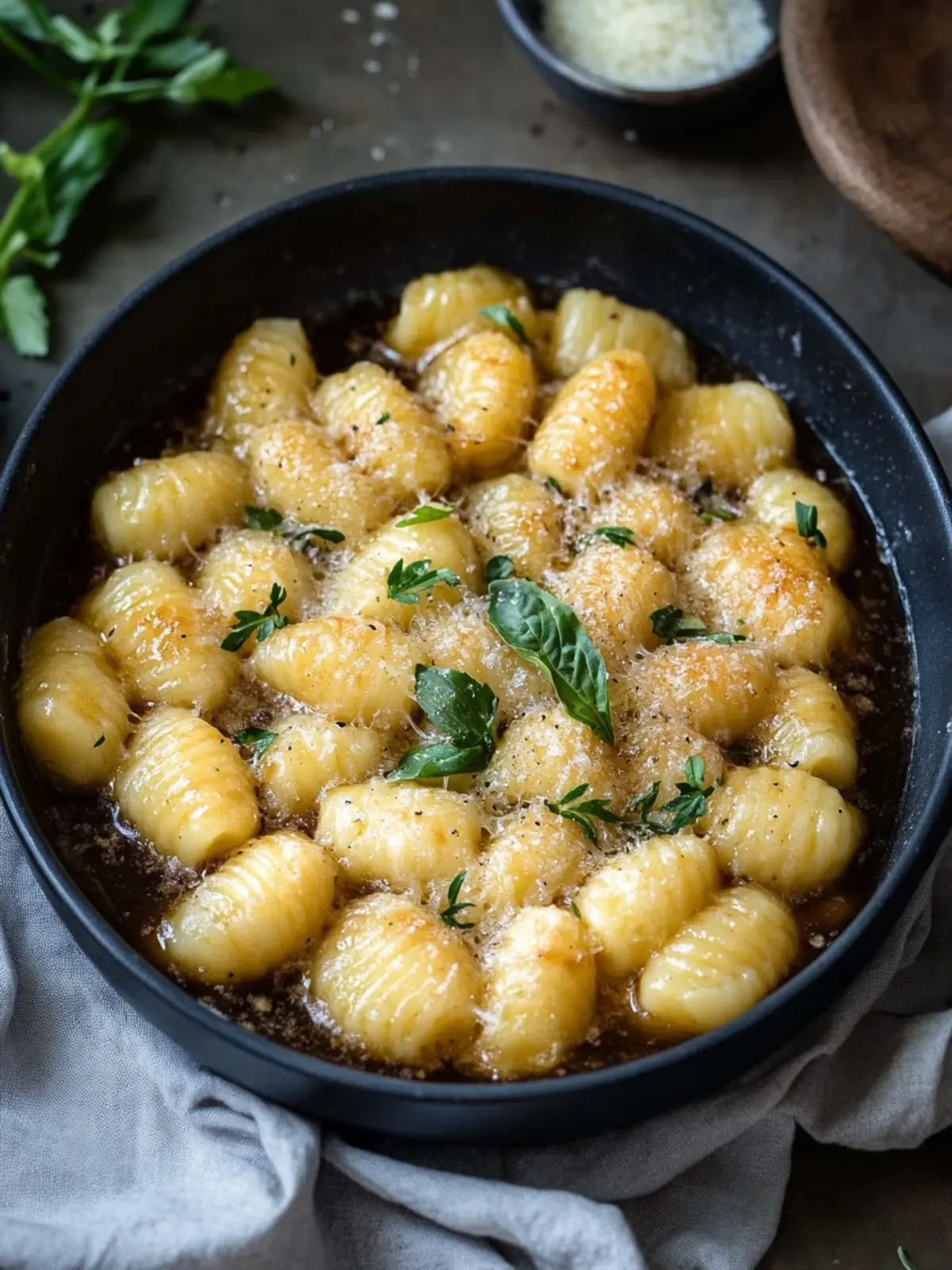 Französische Zwiebelgnocchi