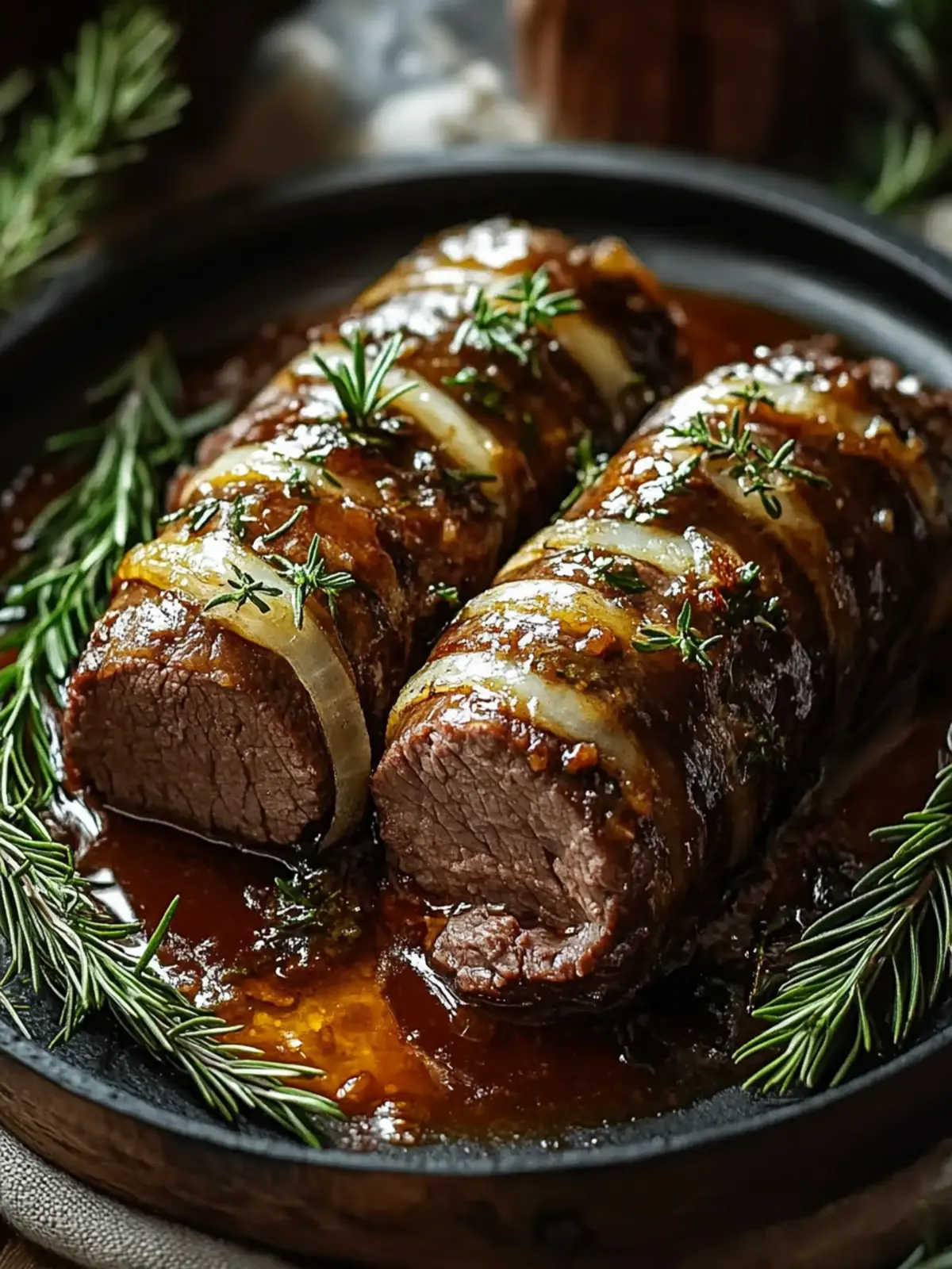 Schmackhafte deutsche Rinderrouladen: Ein gemütliches Komfortessen Freude